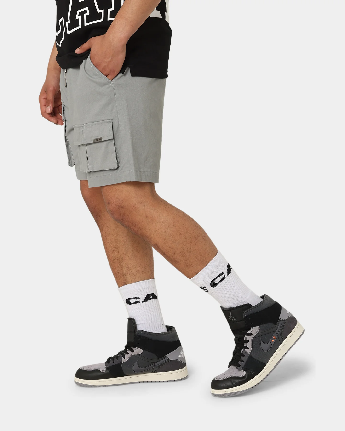 Carré Construct Cargo Shorts Grey - Image 6