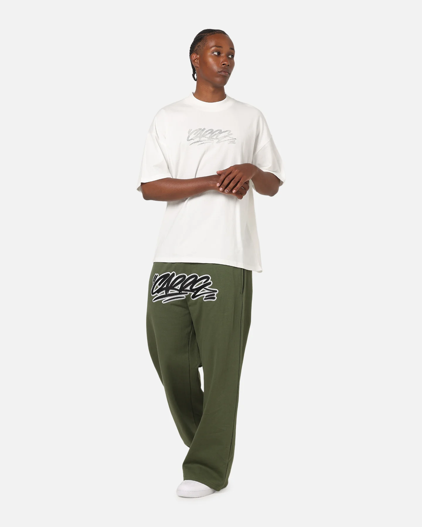 Carre Cross Stitch T-Shirt Off White - Image 2