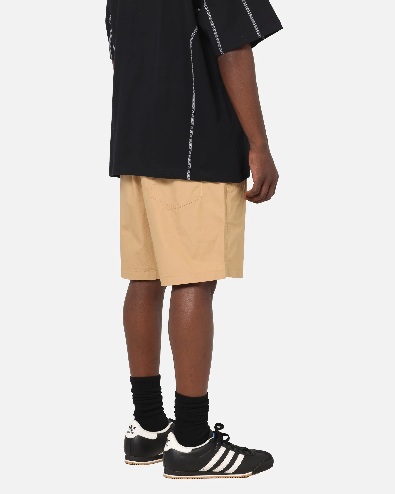 Carre Da Script Beach Shorts Tan - Image 6