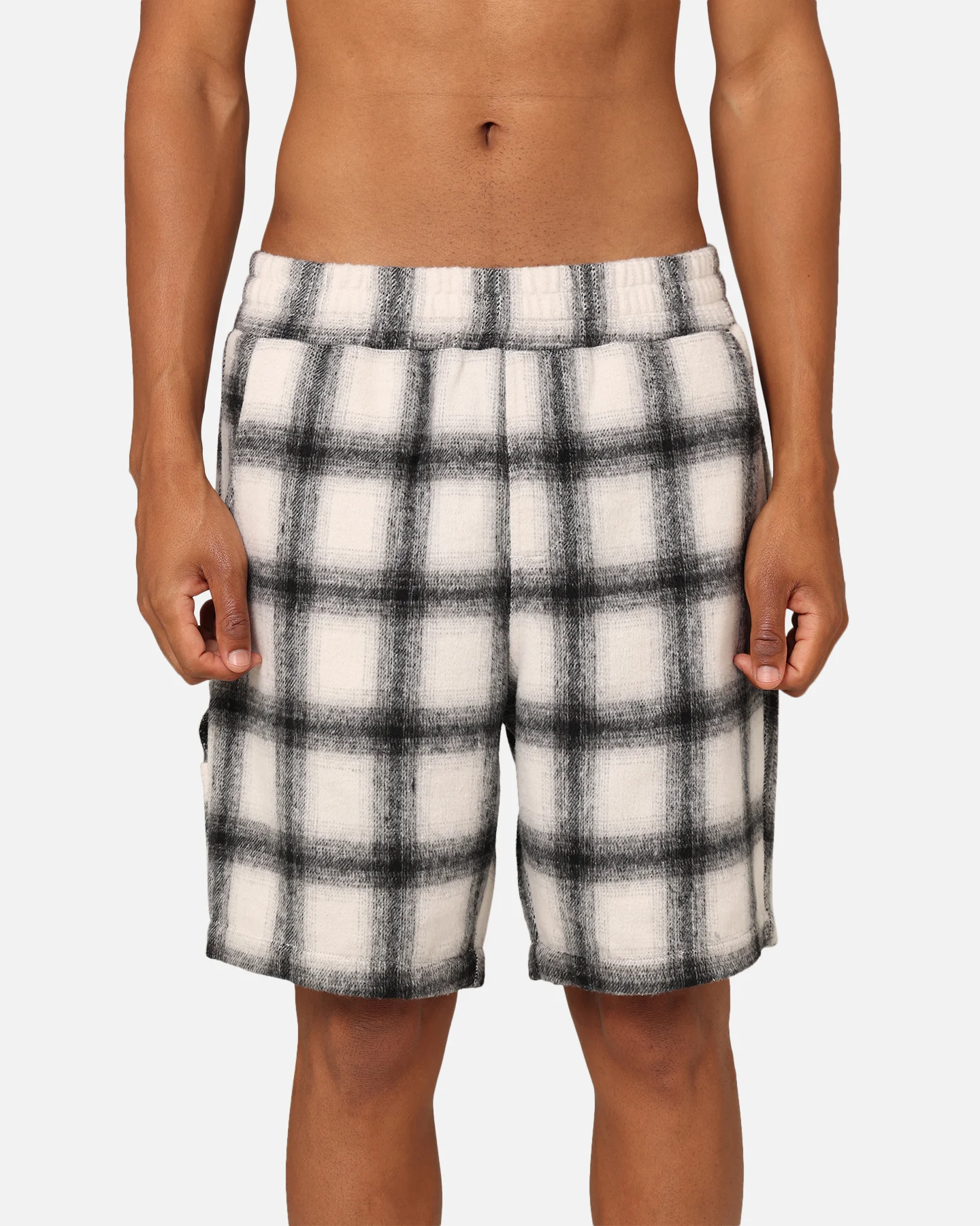 Carre Daily Shorts Grey Plaid - Image 7