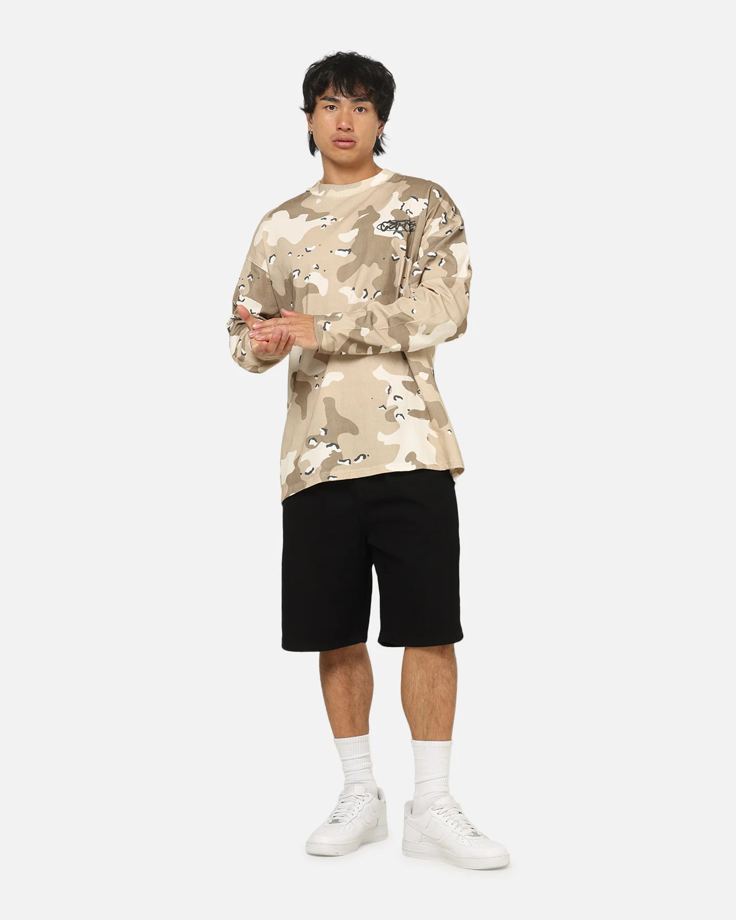 Carre Deserted Long Sleeve T-Shirt Brown Camo - Image 2