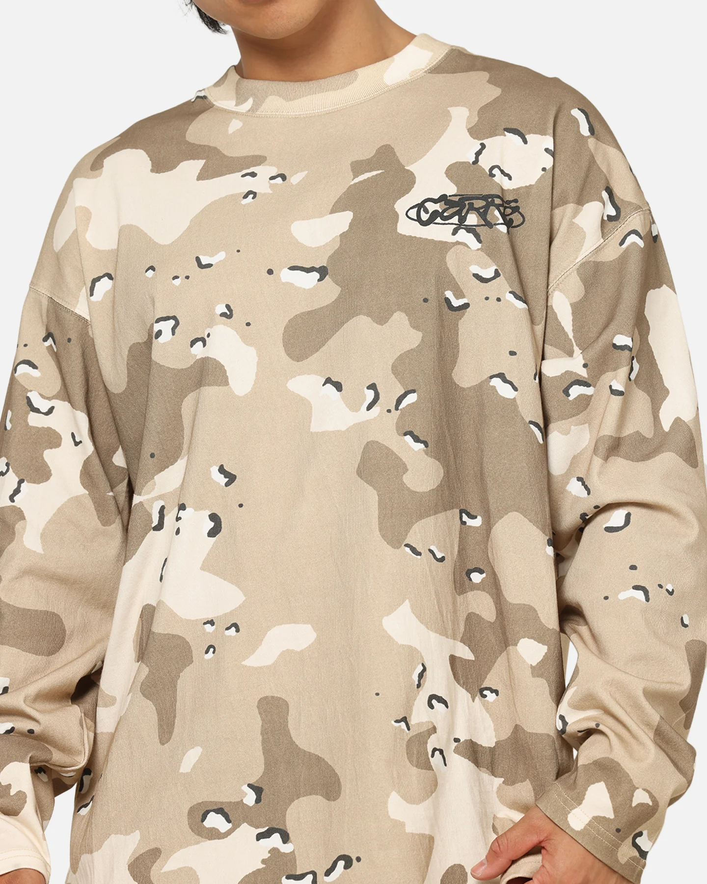 Carre Deserted Long Sleeve T-Shirt Brown Camo - Image 6