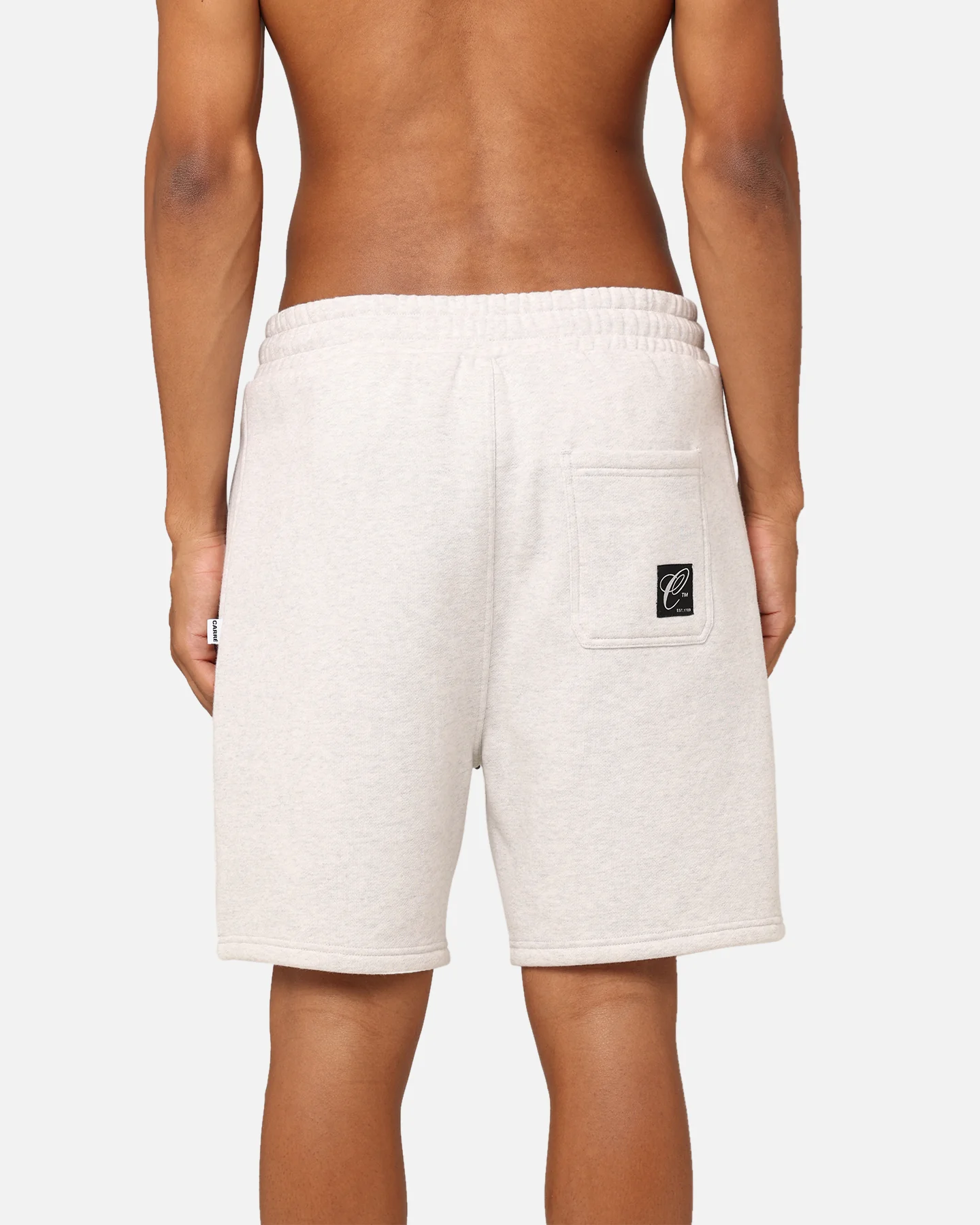 Carre Dice Club Sweat Shorts Silver Marle - Image 8