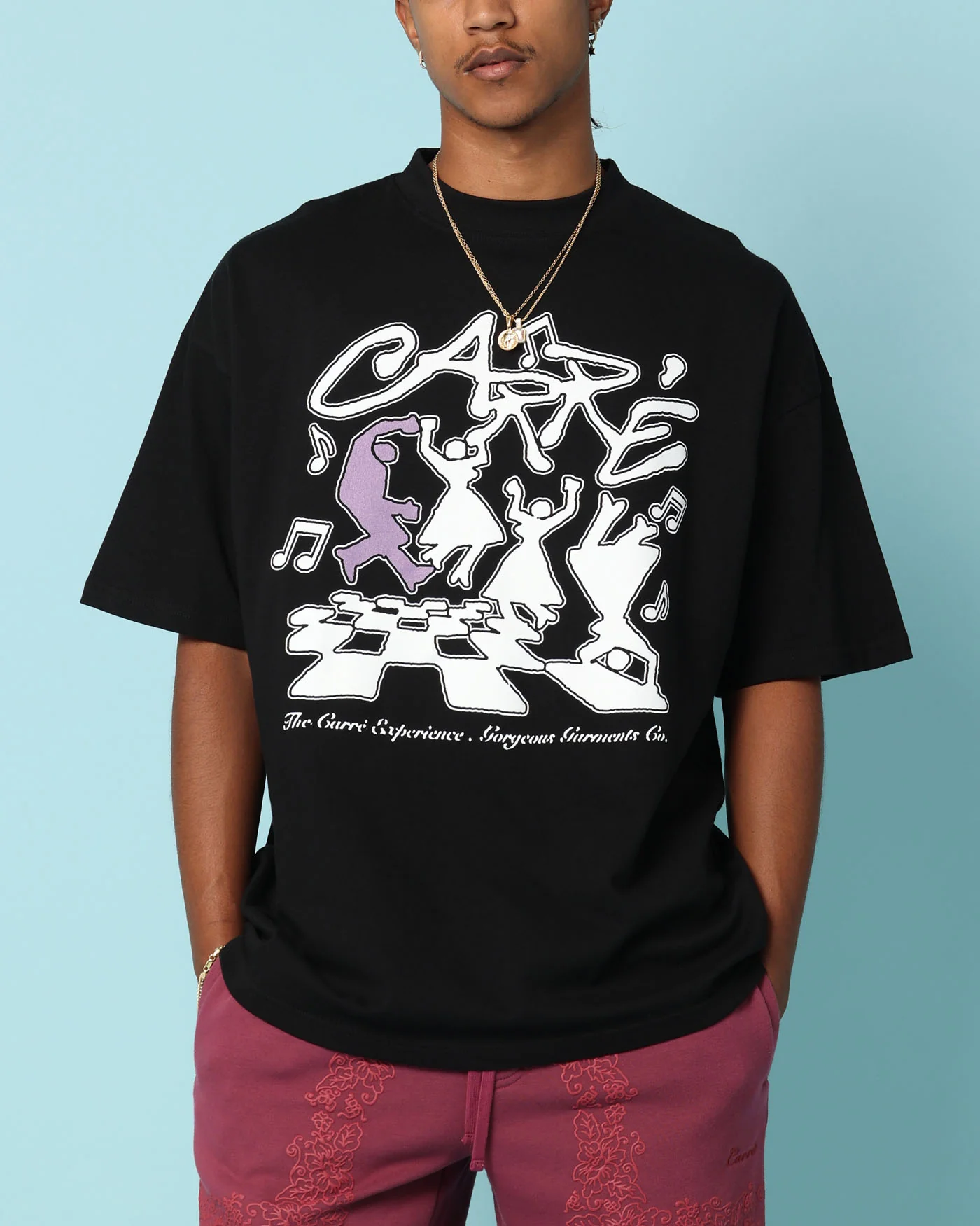 Carré Dinner Party Oversized T-Shirt Black - Image 2