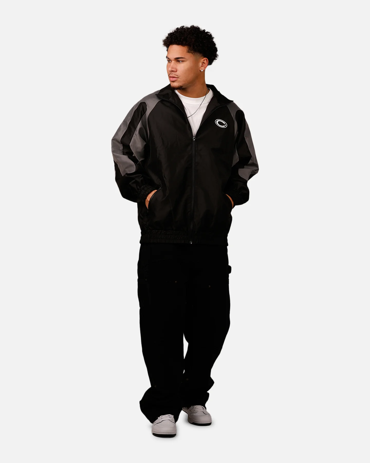 Carre Empire Panelled Jacket Black/Grey - Image 3