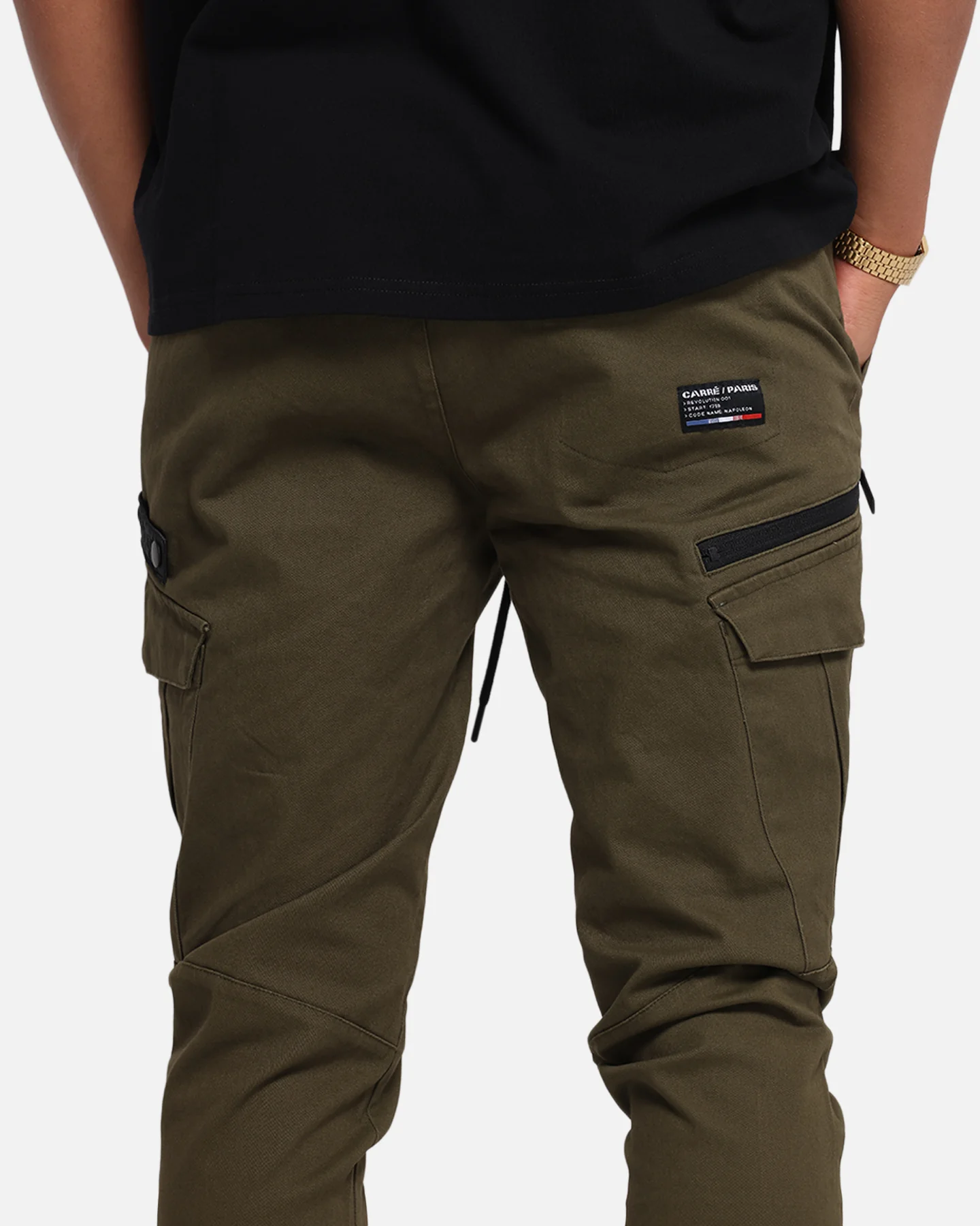 Carre Evolution Cargo Joggers Olive Green - Image 4