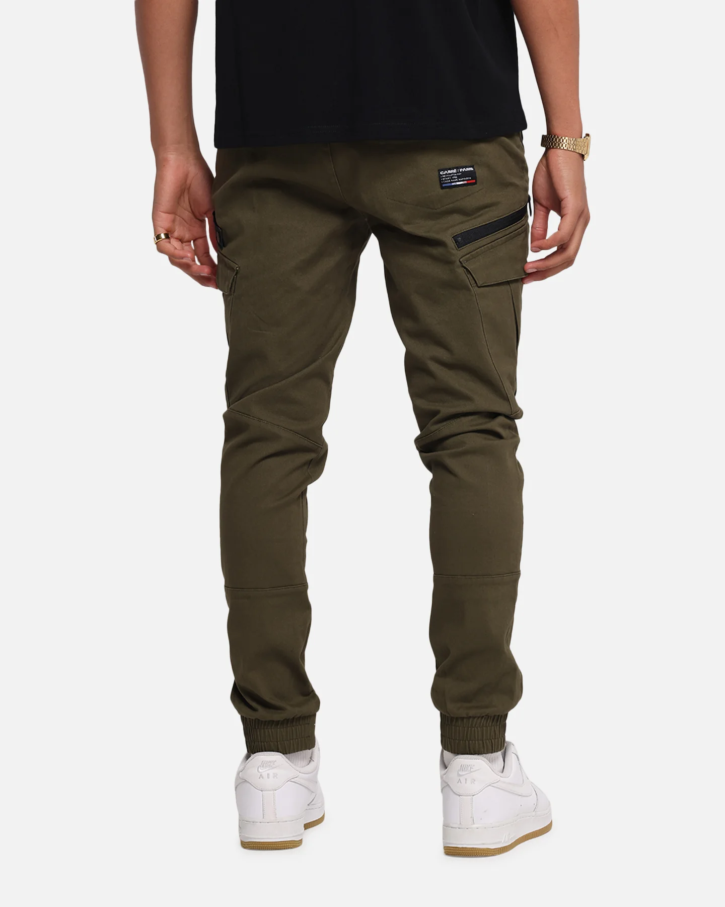 Carre Evolution Cargo Joggers Olive Green - Image 6