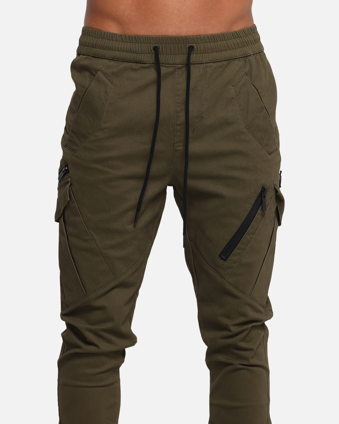 Carre Evolution Cargo Joggers Olive Green - Image 7