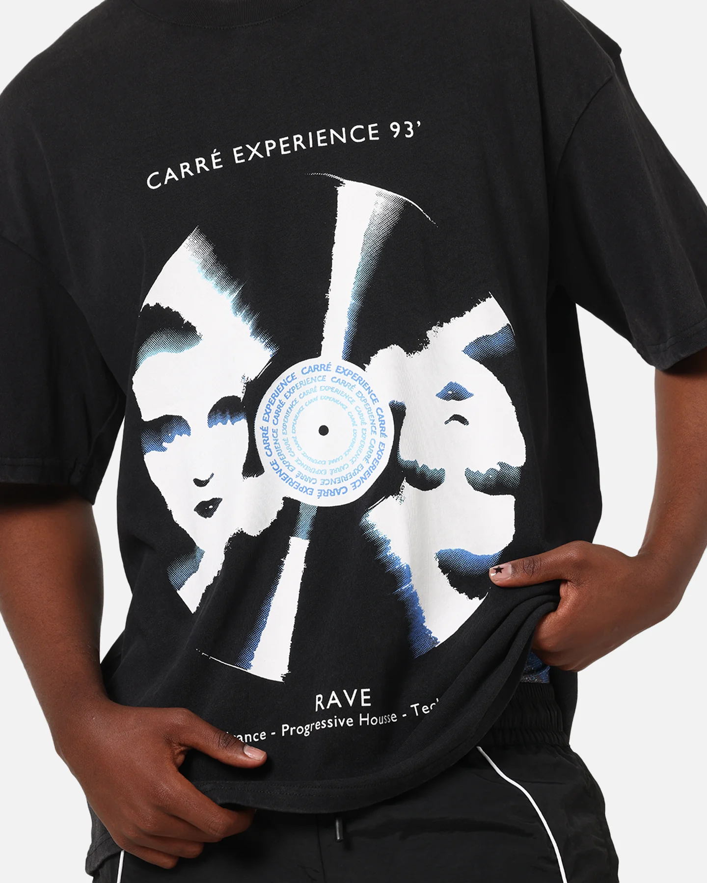 Carre Experience 93' T-Shirt Washed Black - Image 8