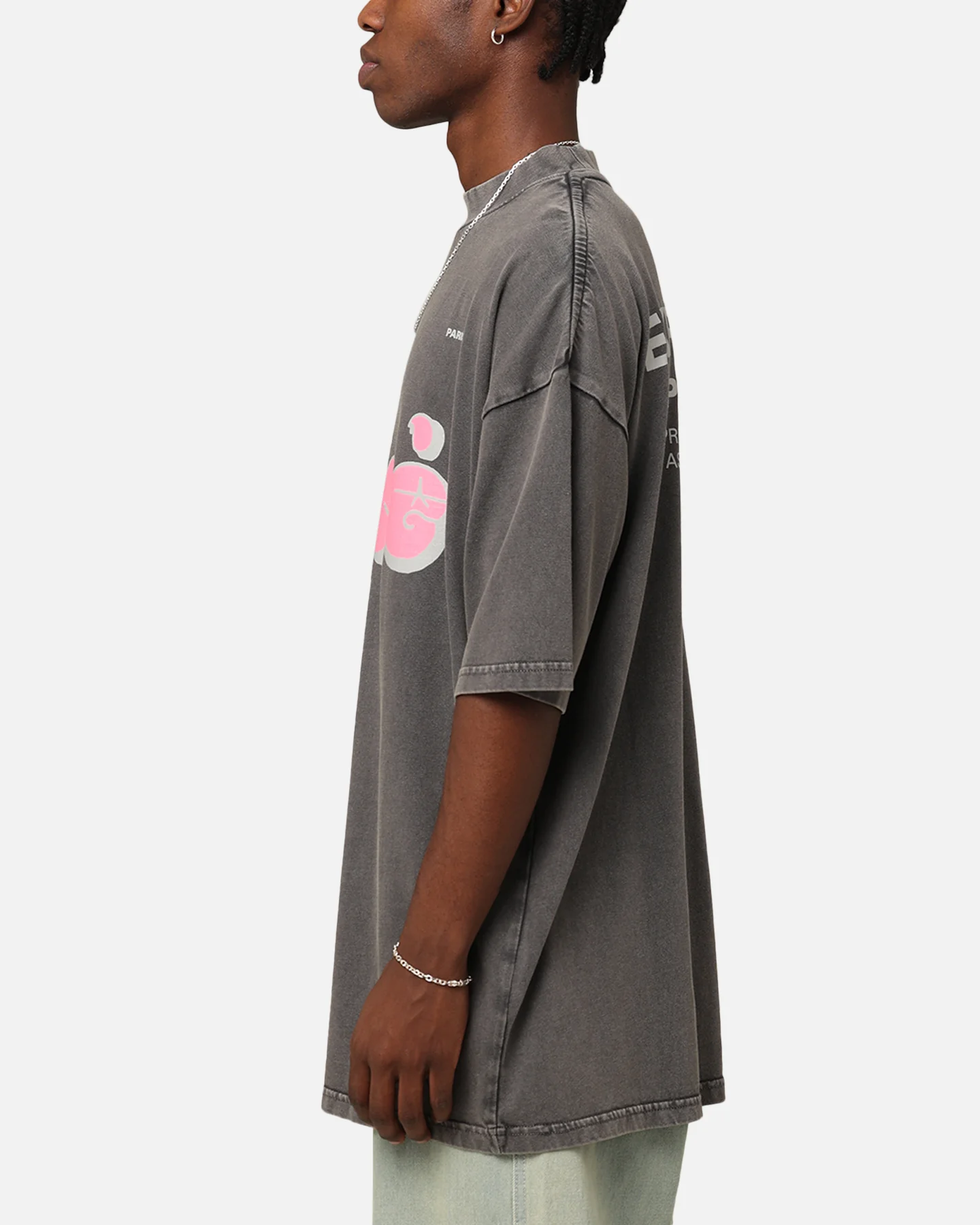 Carré Experienced Mock Oversized T-Shirt Washed Charcoal - Image 6