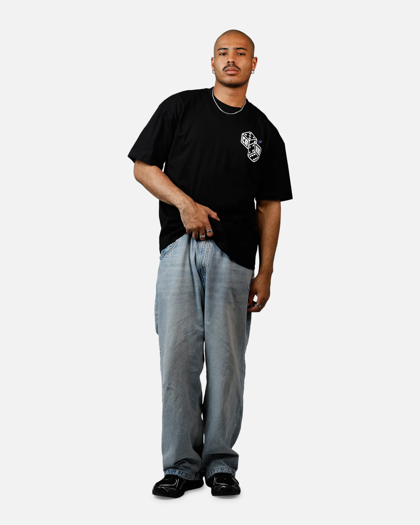Carre Feeling Lucky T-Shirt Black - Image 3