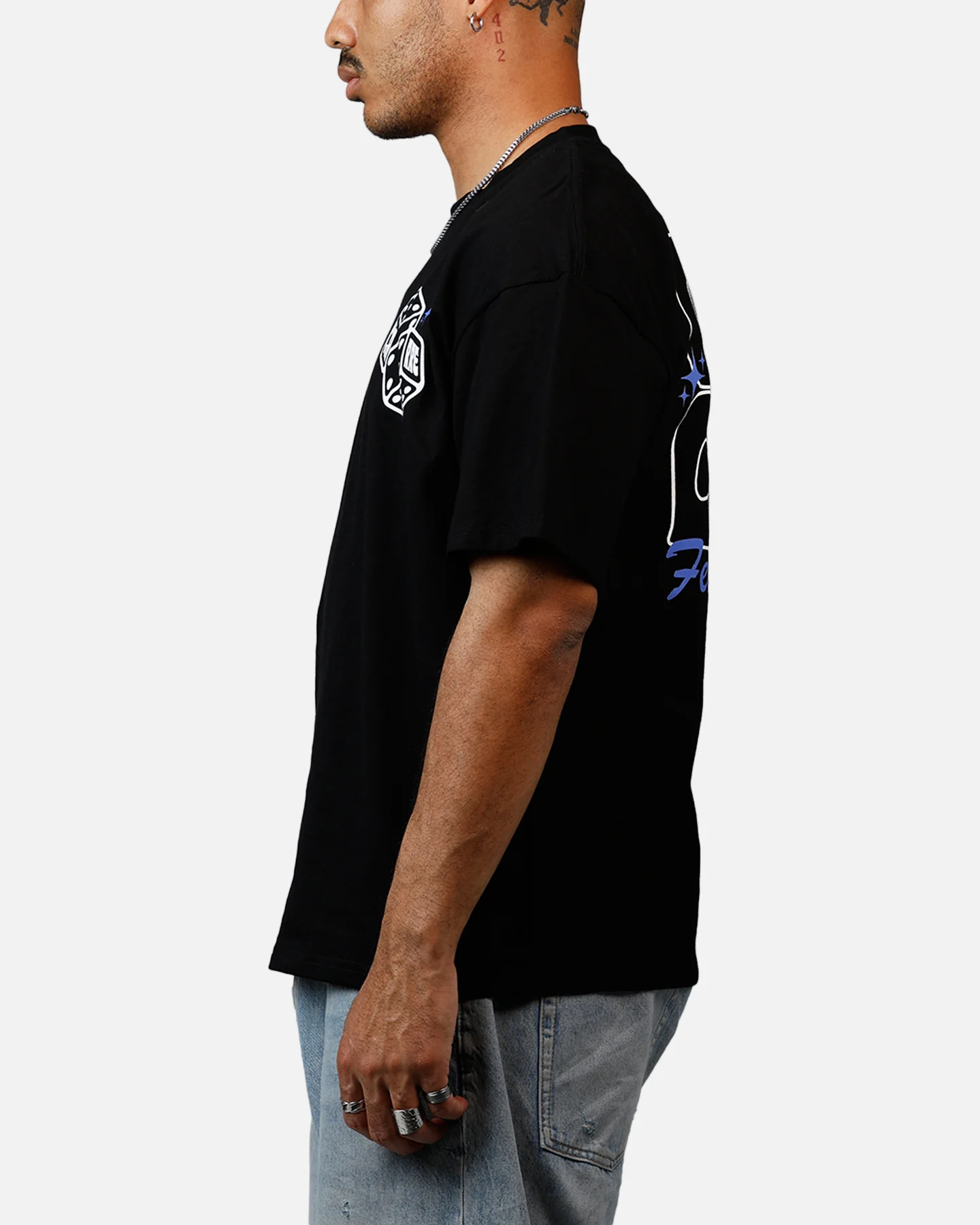 Carre Feeling Lucky T-Shirt Black - Image 5