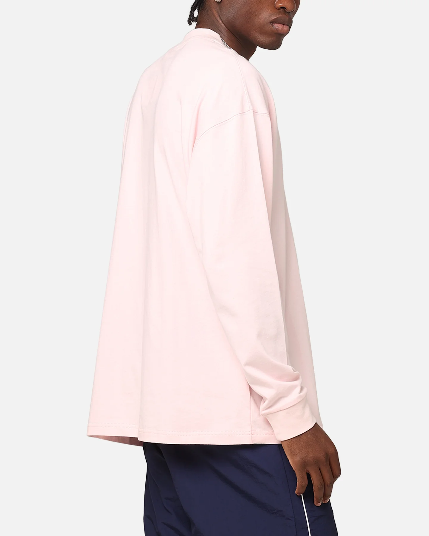 Carre Floral Pocket Oversized Long Sleeve T-Shirt Pink - Image 4