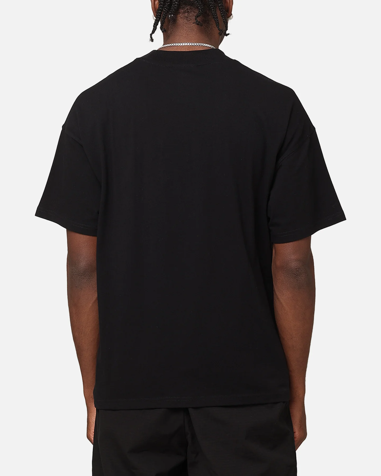 Carre Floral Pocket Oversized T-Shirt Black - Image 3