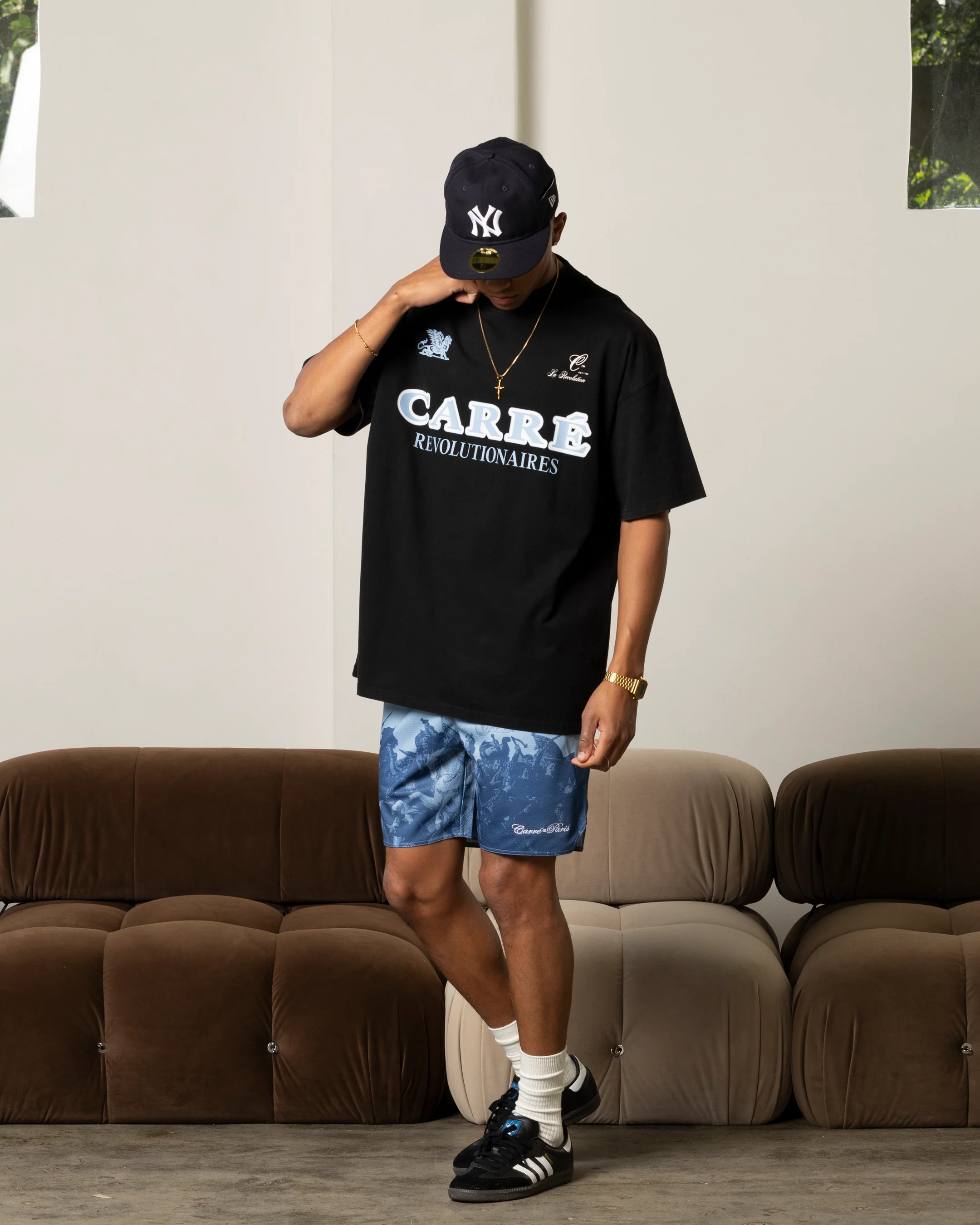 Carre Formula Oversized T-Shirt Washed Black - Image 2