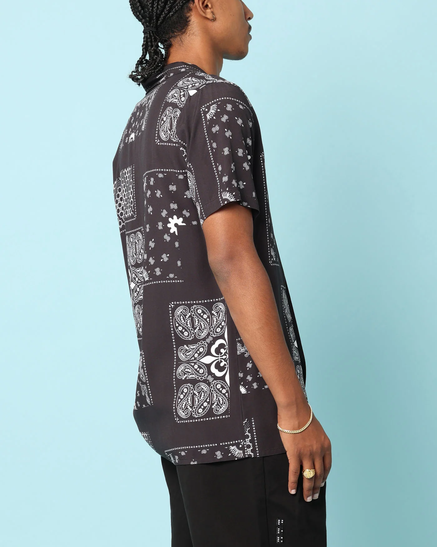 Carré Fragment Button Up Shirt Black - Image 4