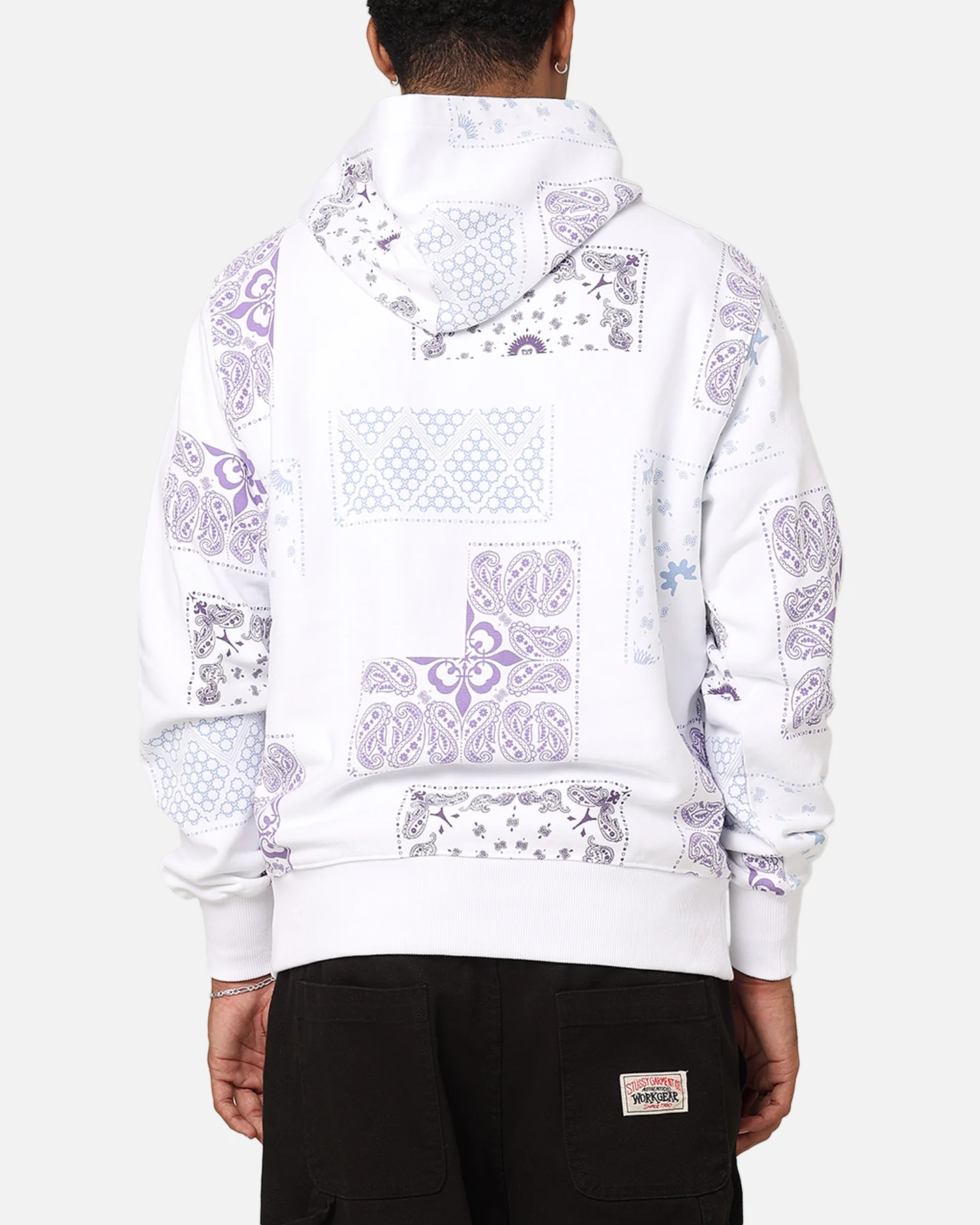 Carre Fragment Paisley Hoodie White - Image 2