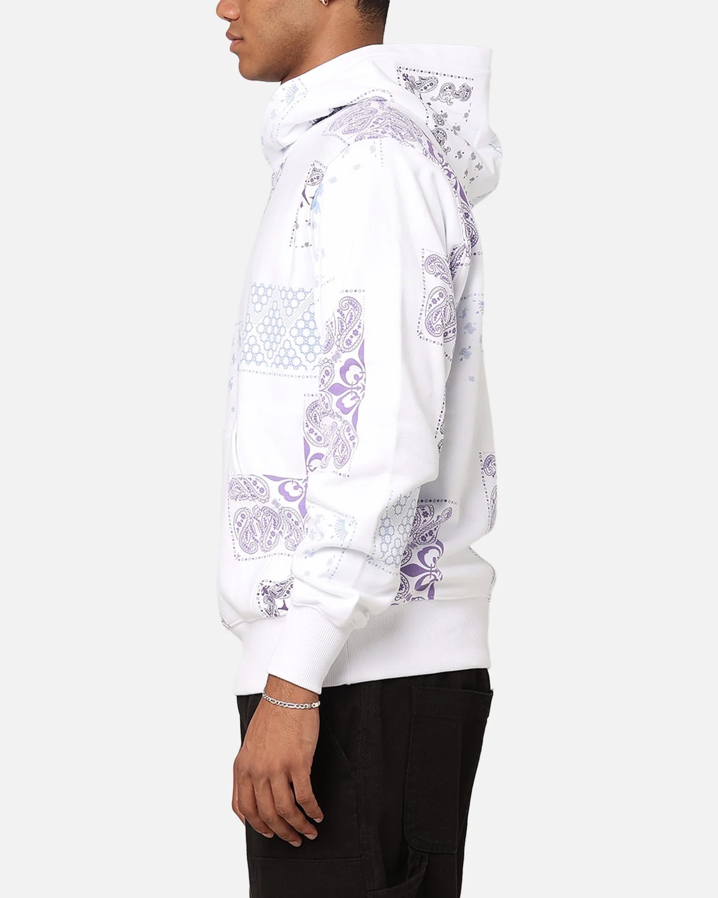 Carre Fragment Paisley Hoodie White - Image 5