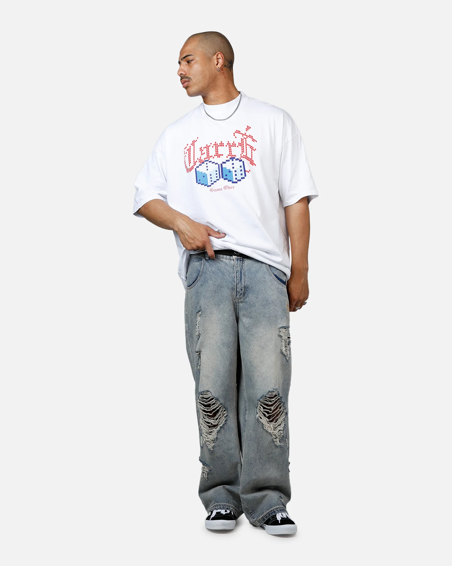 Carre Game Over T-Shirt White - Image 3