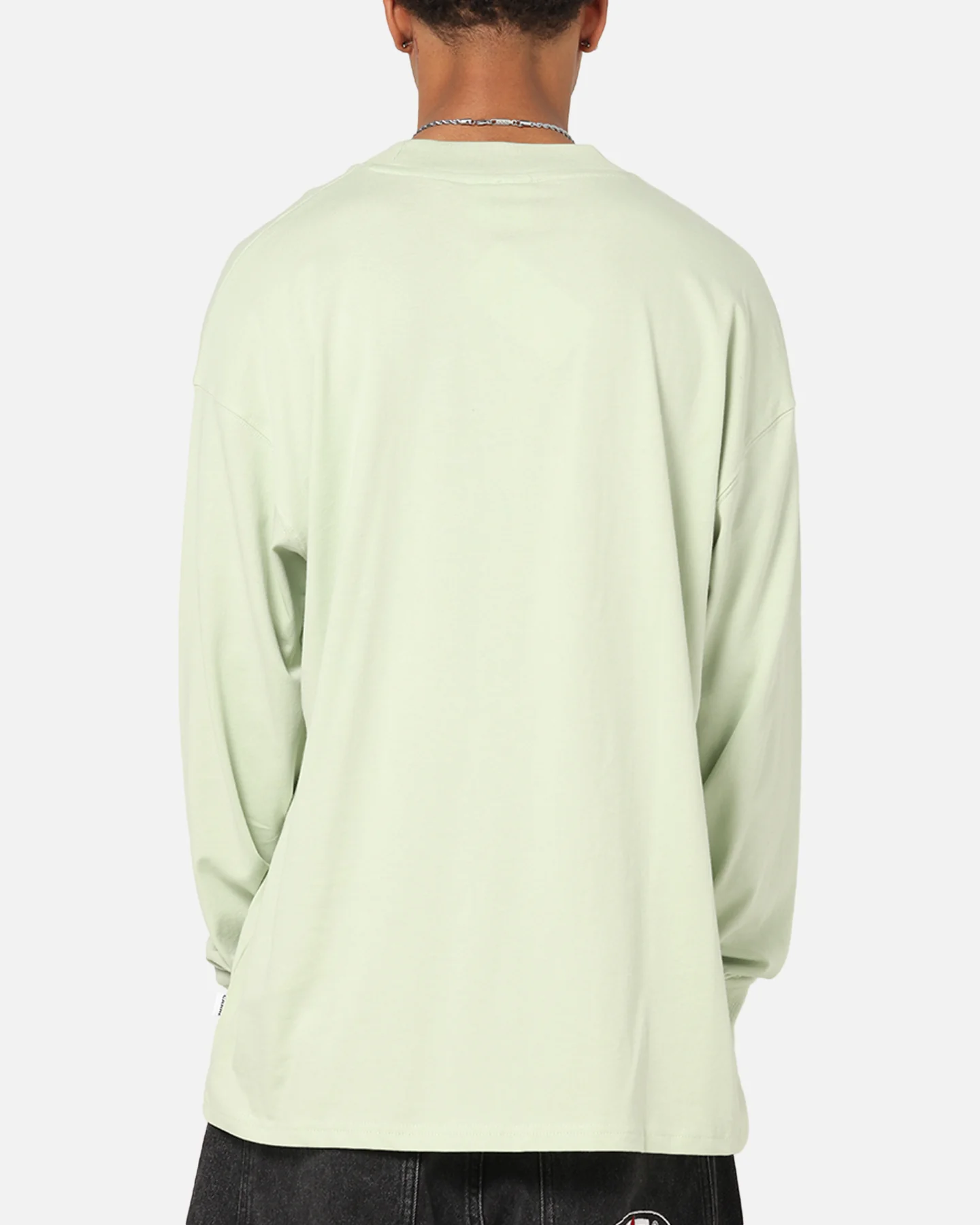 Carre Global Oversized Long Sleeve T-Shirt Sage - Image 3