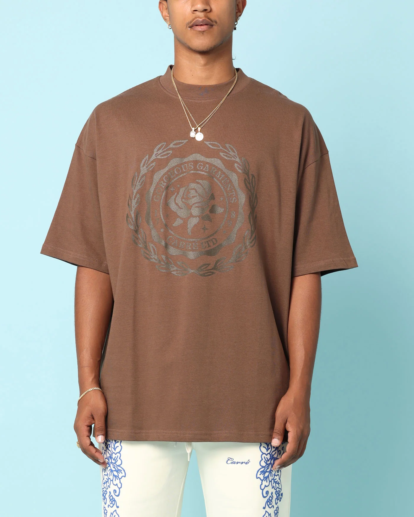 Carré Gorgeous Oversized T-Shirt Brown - Image 2