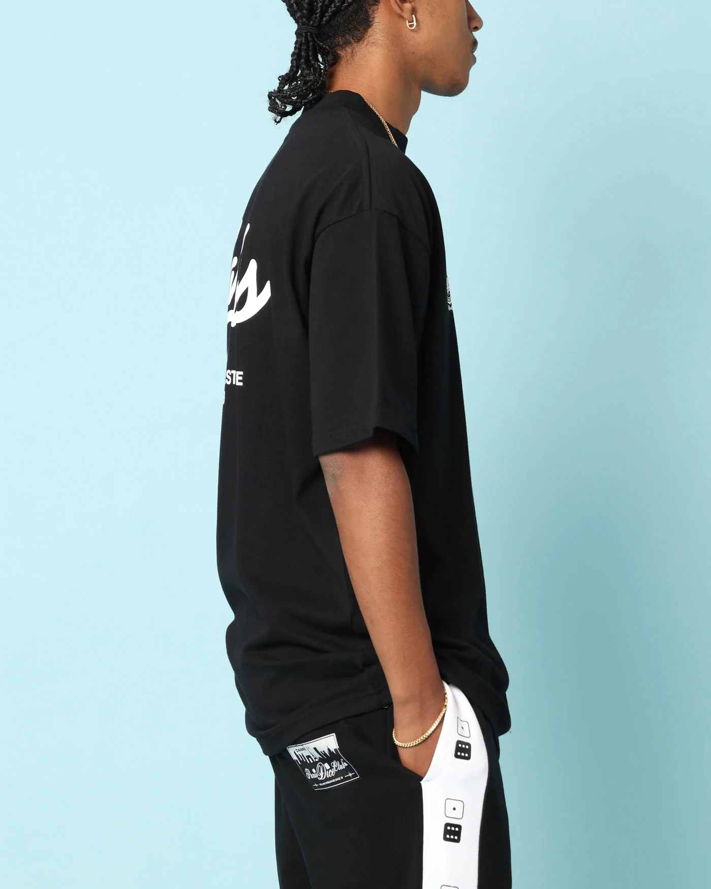 Carré Gorgeous Script Oversized T-Shirt Black - Image 4