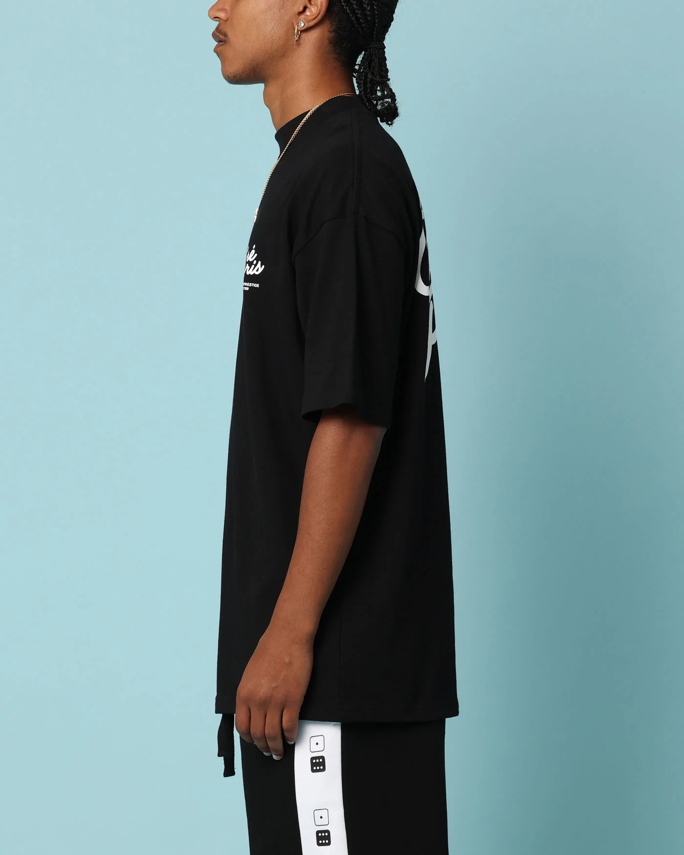 Carré Gorgeous Script Oversized T-Shirt Black - Image 5