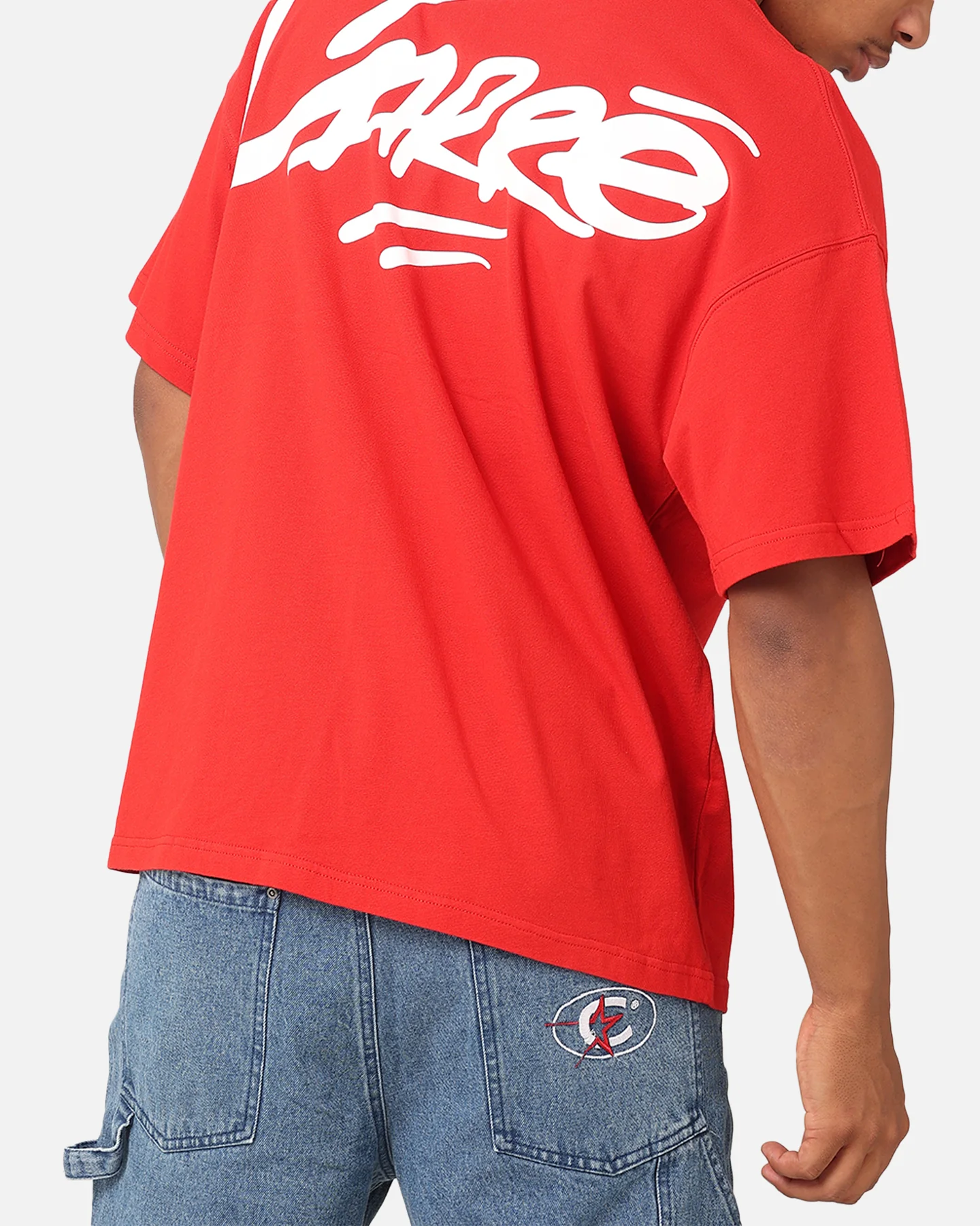 Carre Graffiti T-Shirt Red - Image 7