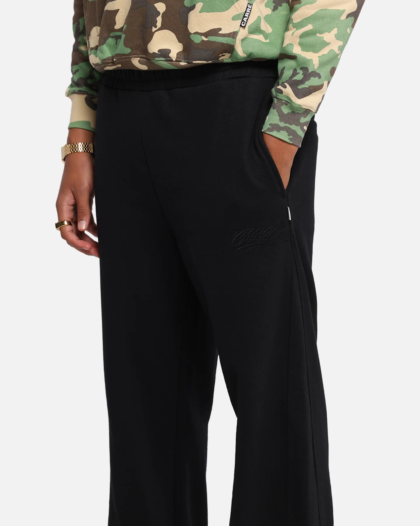 Carre Grit Trackpants Black - Image 3