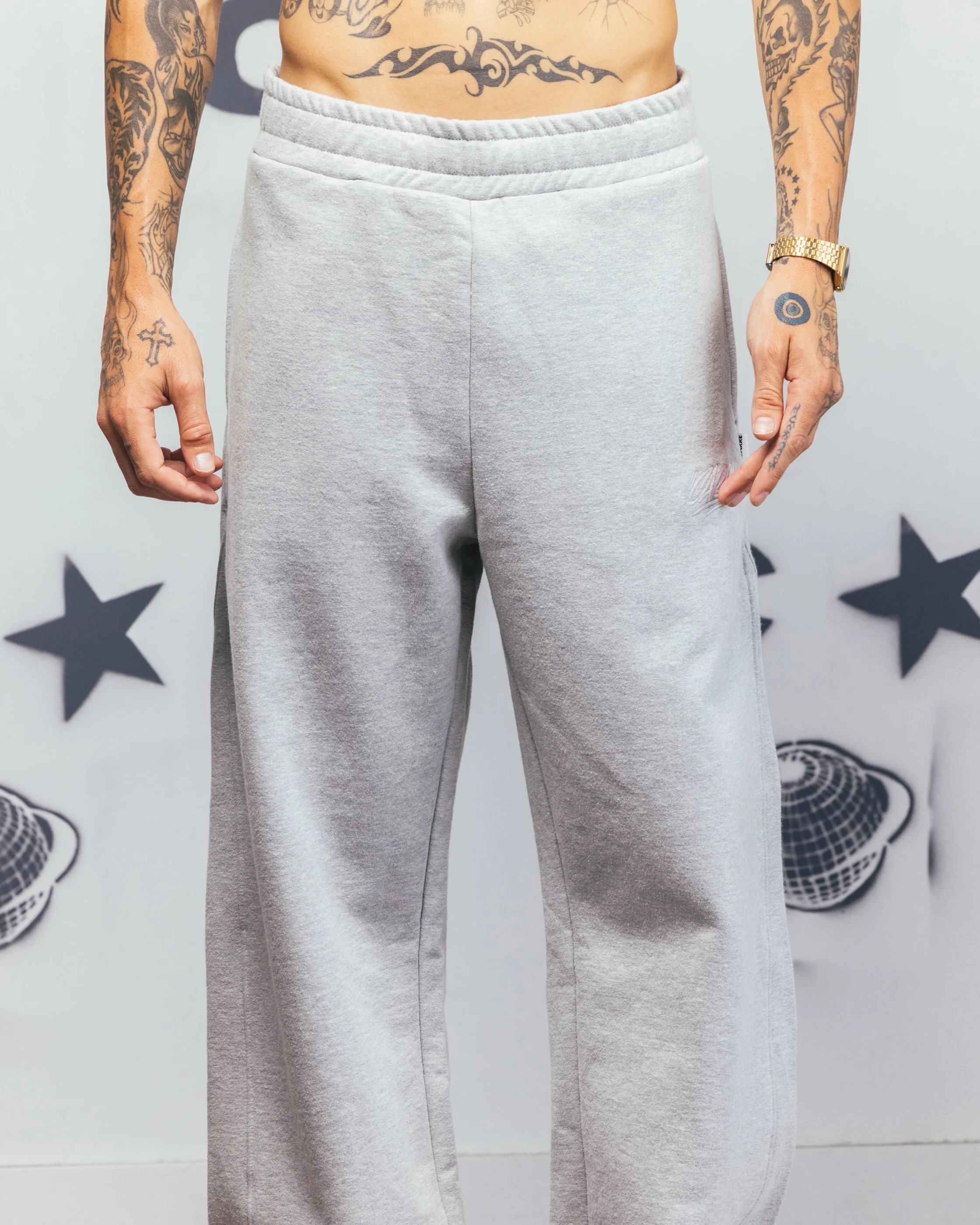 Carre Grit Trackpants Grey Marle - Image 7