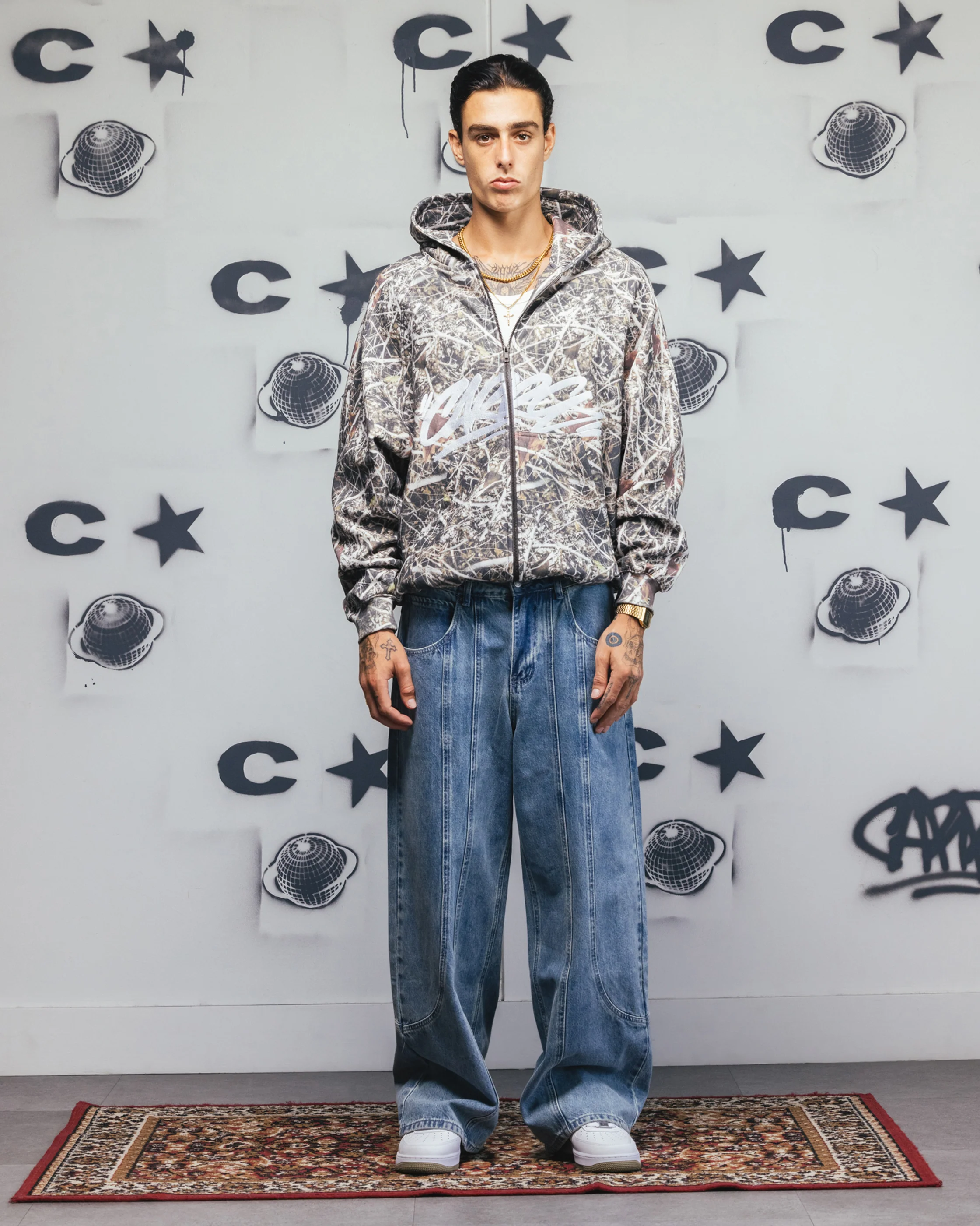 Carre Grit Zip Hoodie Real Tree Camo - Image 3