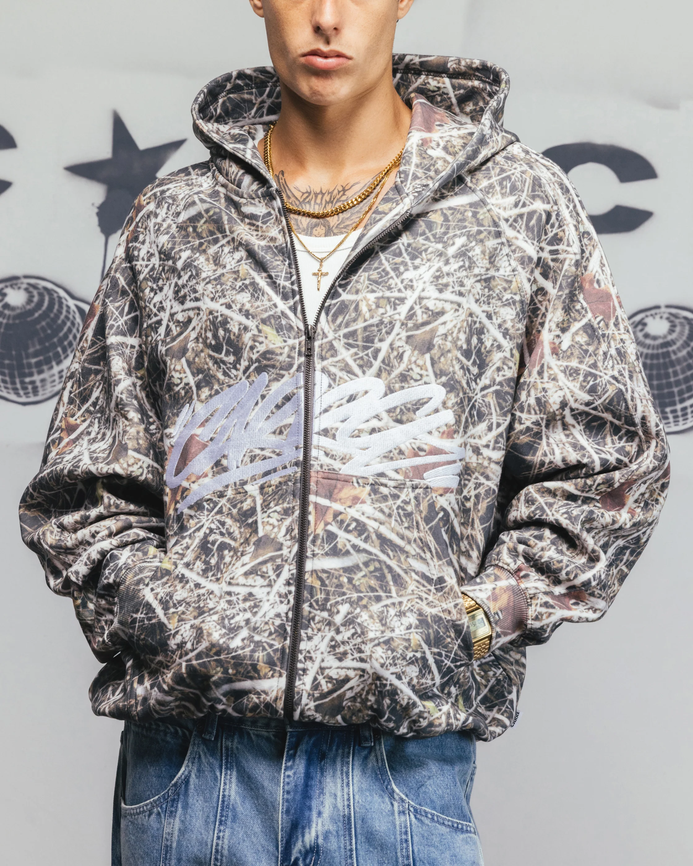 Carre Grit Zip Hoodie Real Tree Camo - Image 7