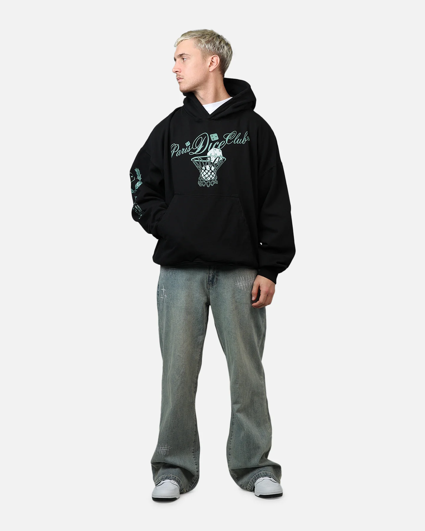 Carre Hooper Hoodie Black - Image 3