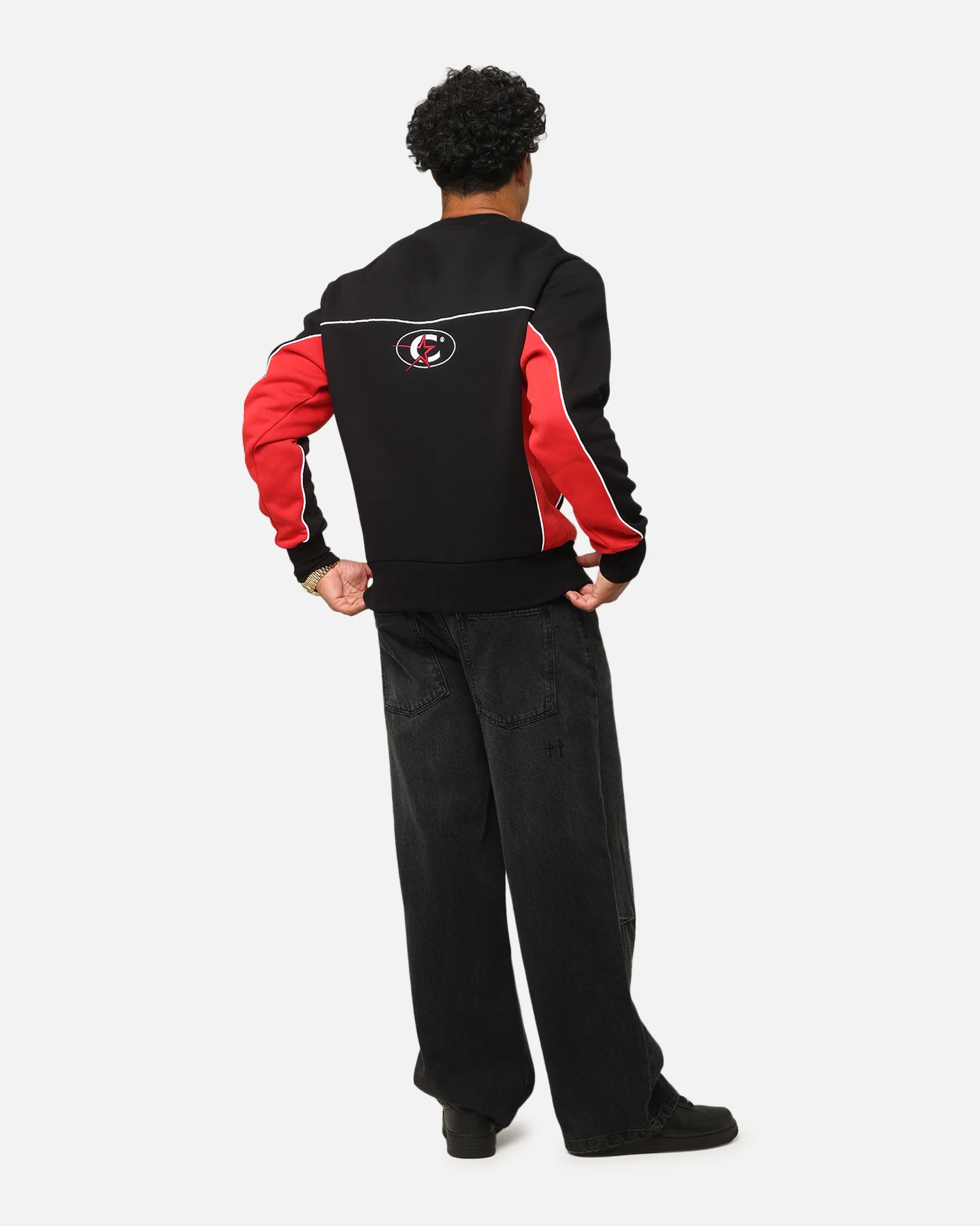 Carre International Crewneck Black/Red - Image 4