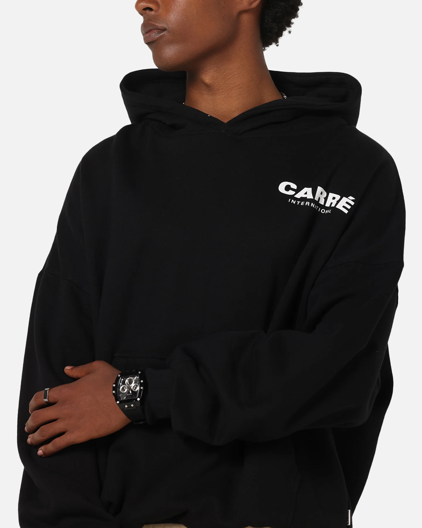 Carre International Hoodie Black - Image 8