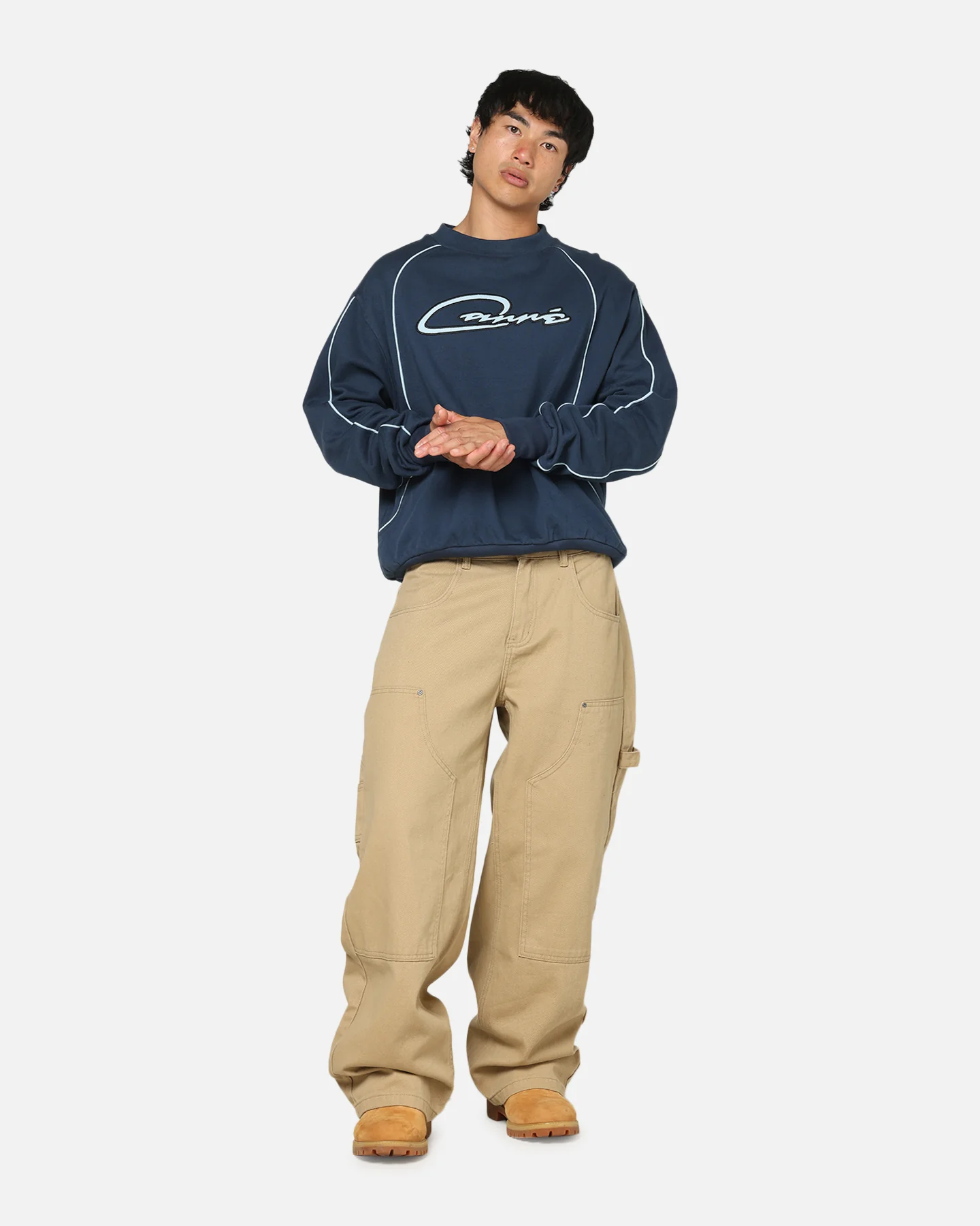 Carre International Star Crewneck Navy - Image 3