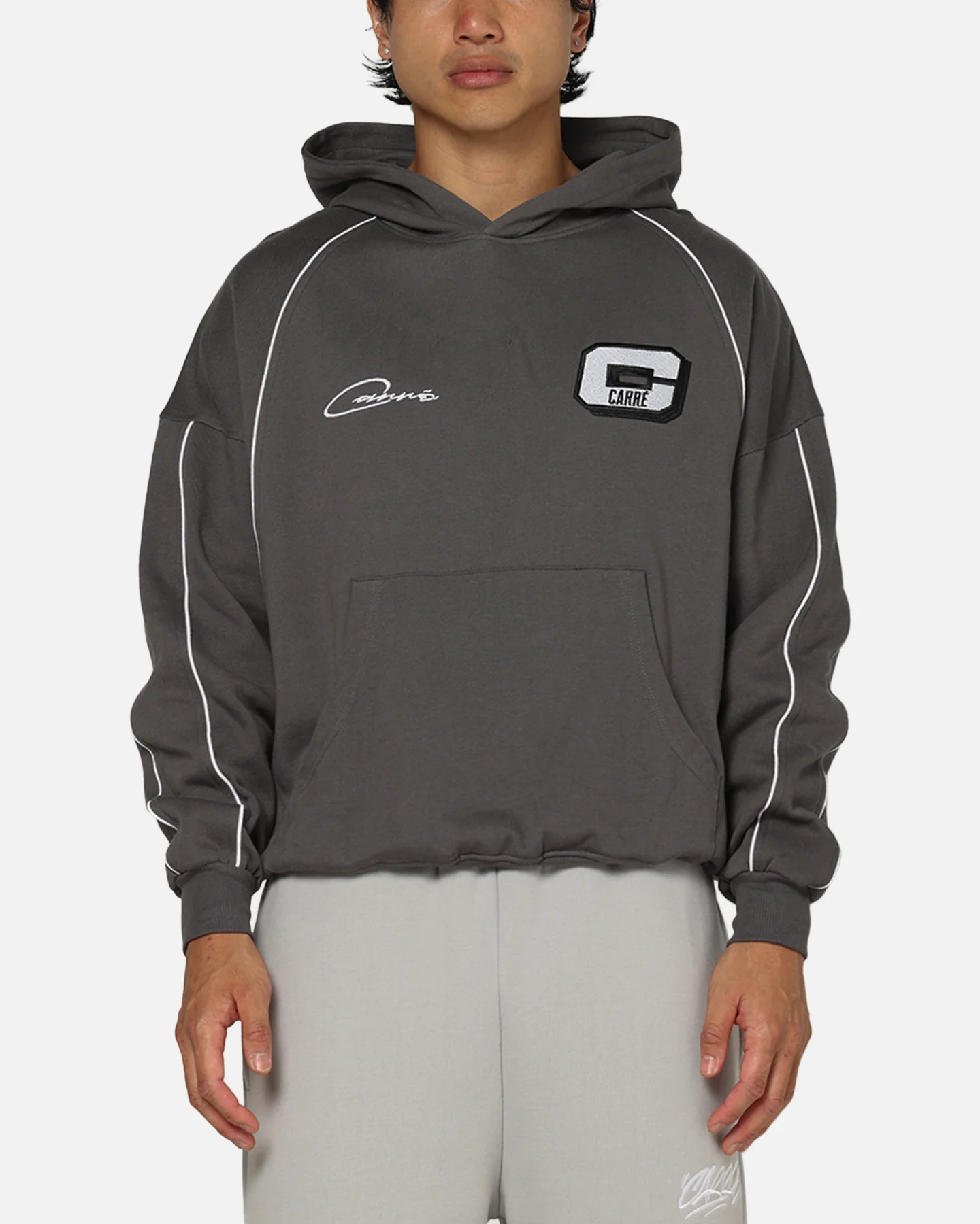 Carre International Star Hoodie Charcoal