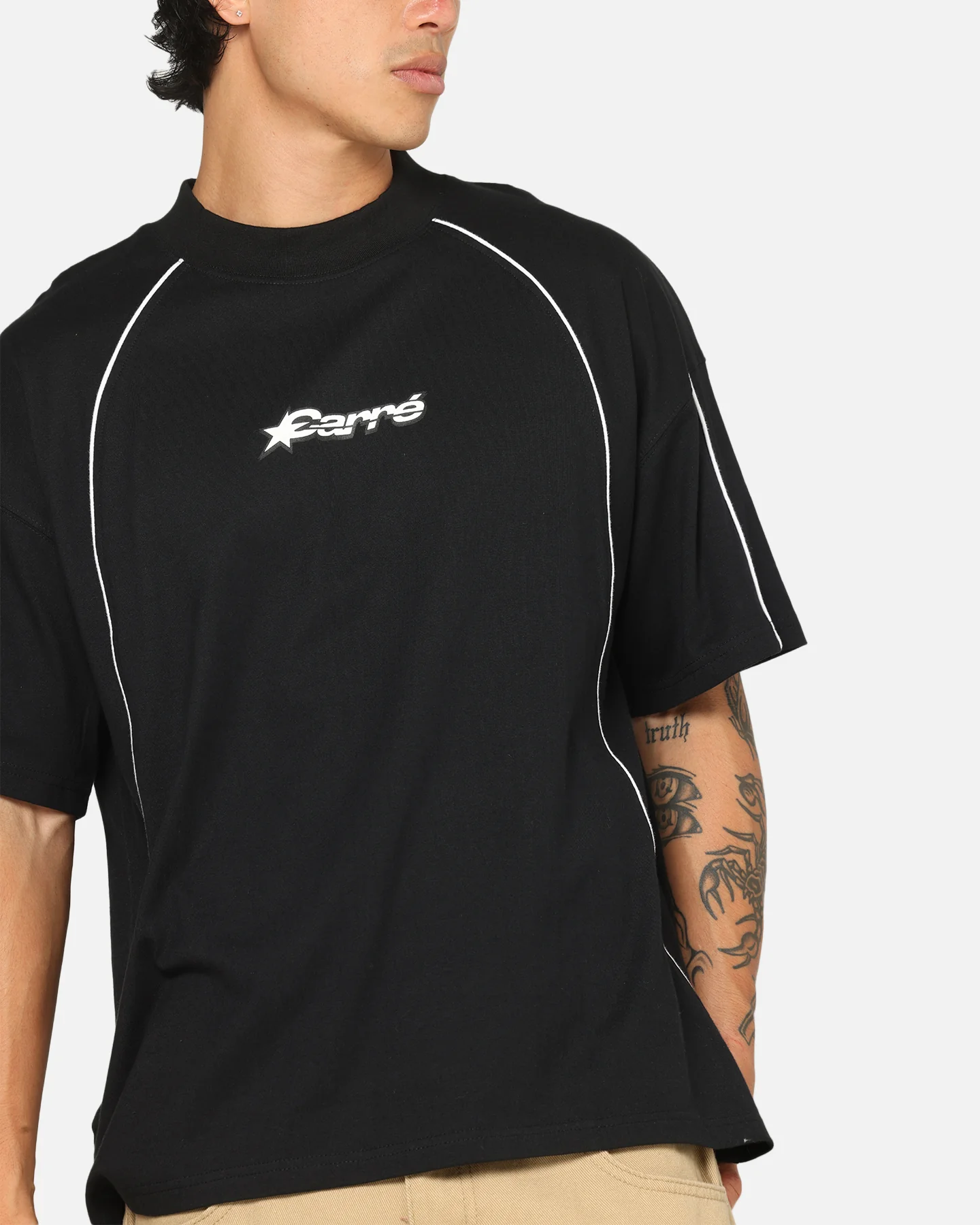 Carre International Star T-Shirt Black - Image 6