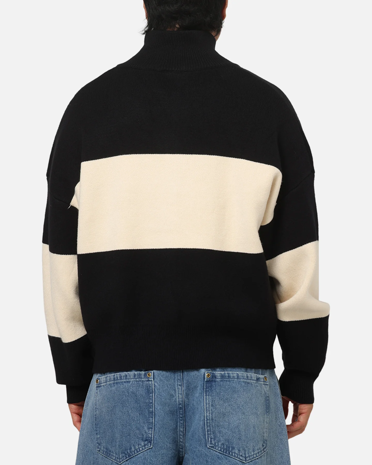 Carre Legacy Knitted Jumper Black/Off White - Image 3