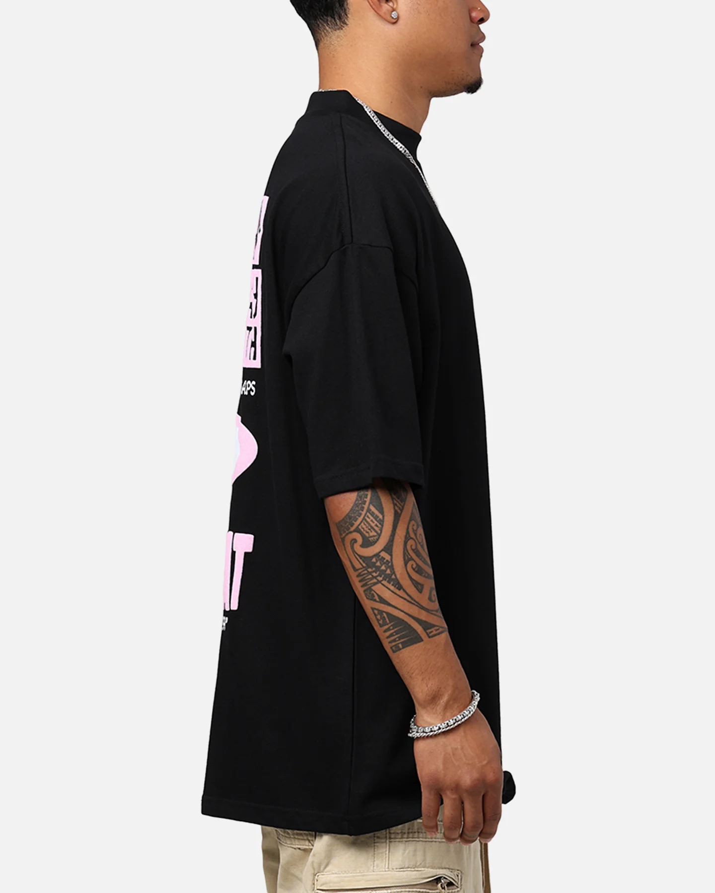 Carre Level 99 Mock T-Shirt Black - Image 4