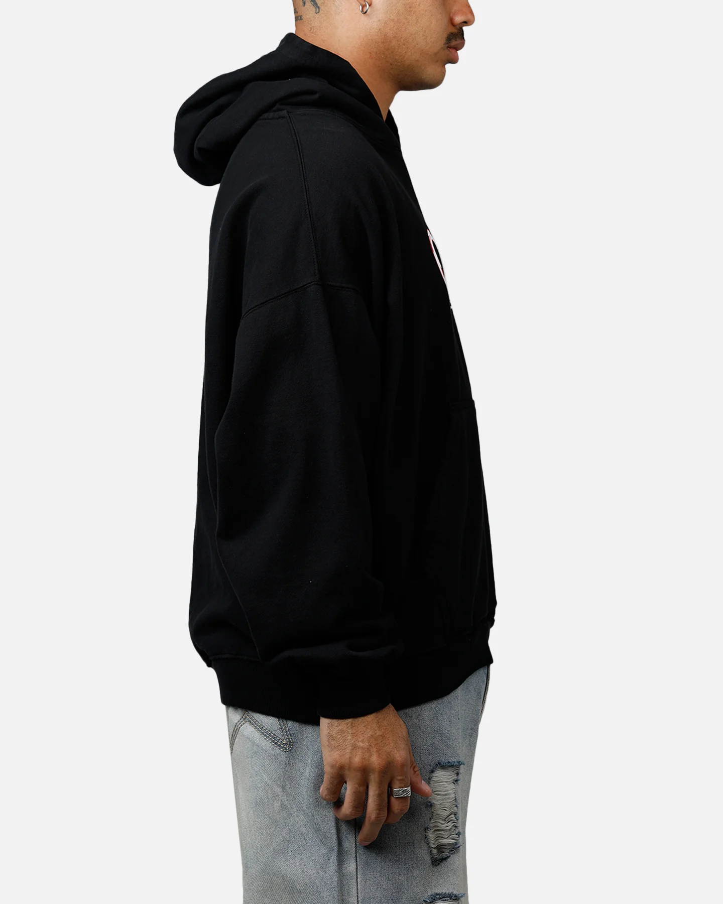 Carre Link Hoodie Black - Image 4