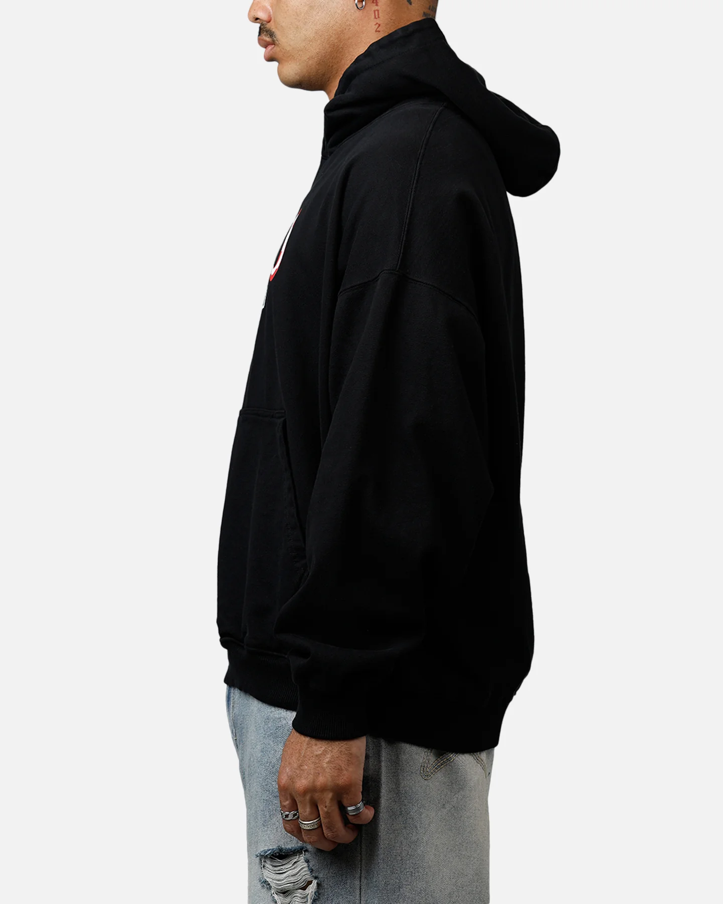 Carre Link Hoodie Black - Image 5