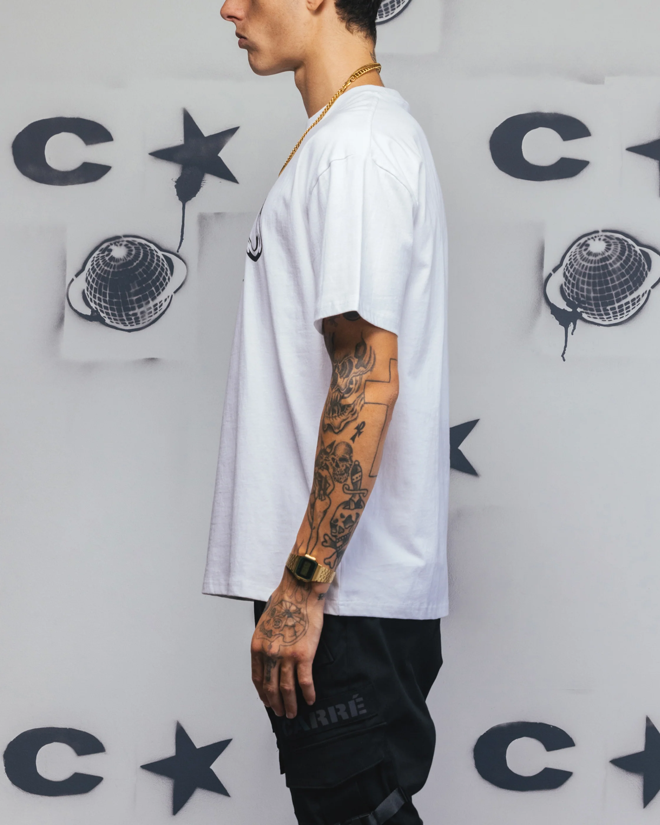 Carre Link T-Shirt White - Image 5