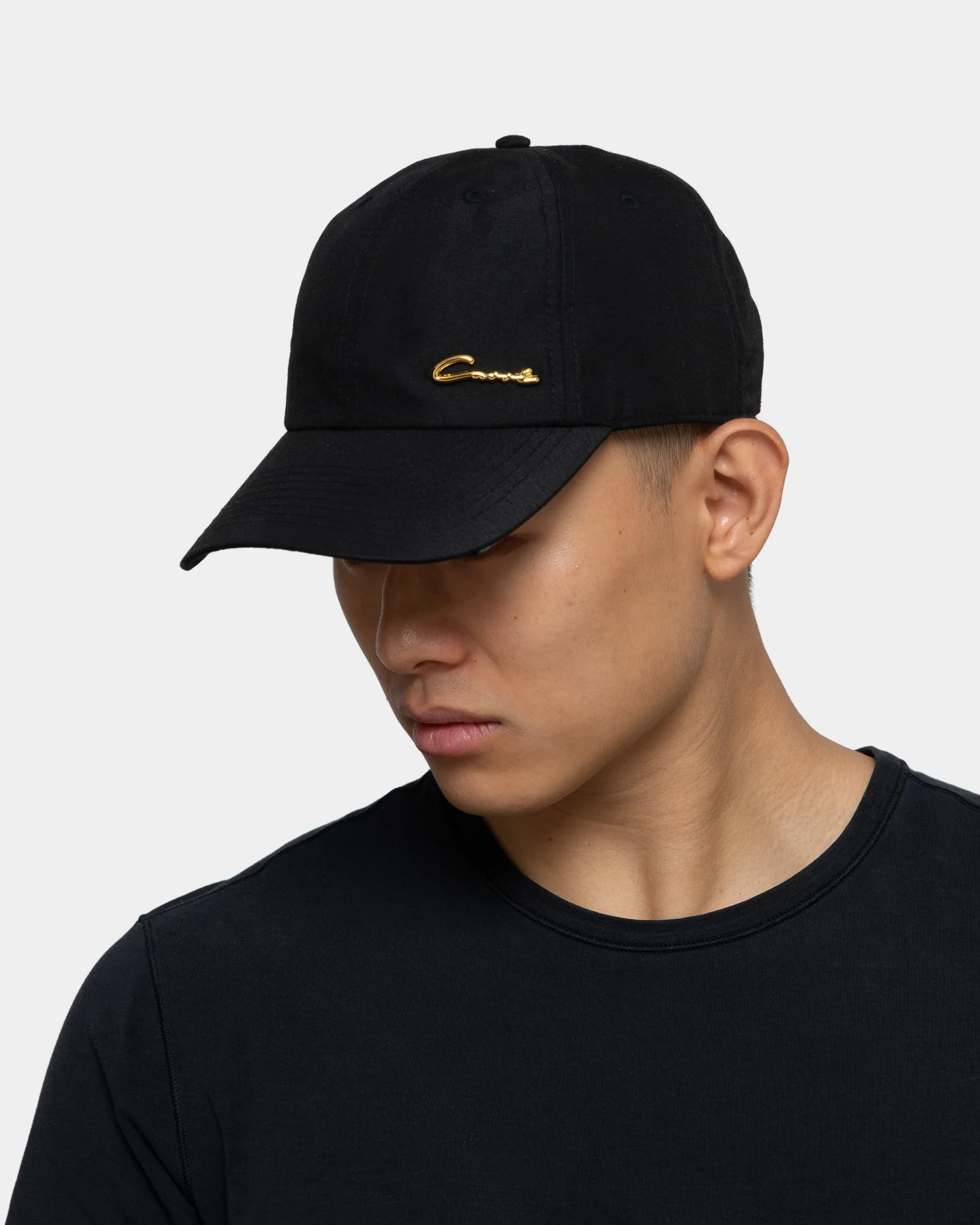 Carré Men's Scripted Metal Badge Classique Strapback Black/Gold - Image 8