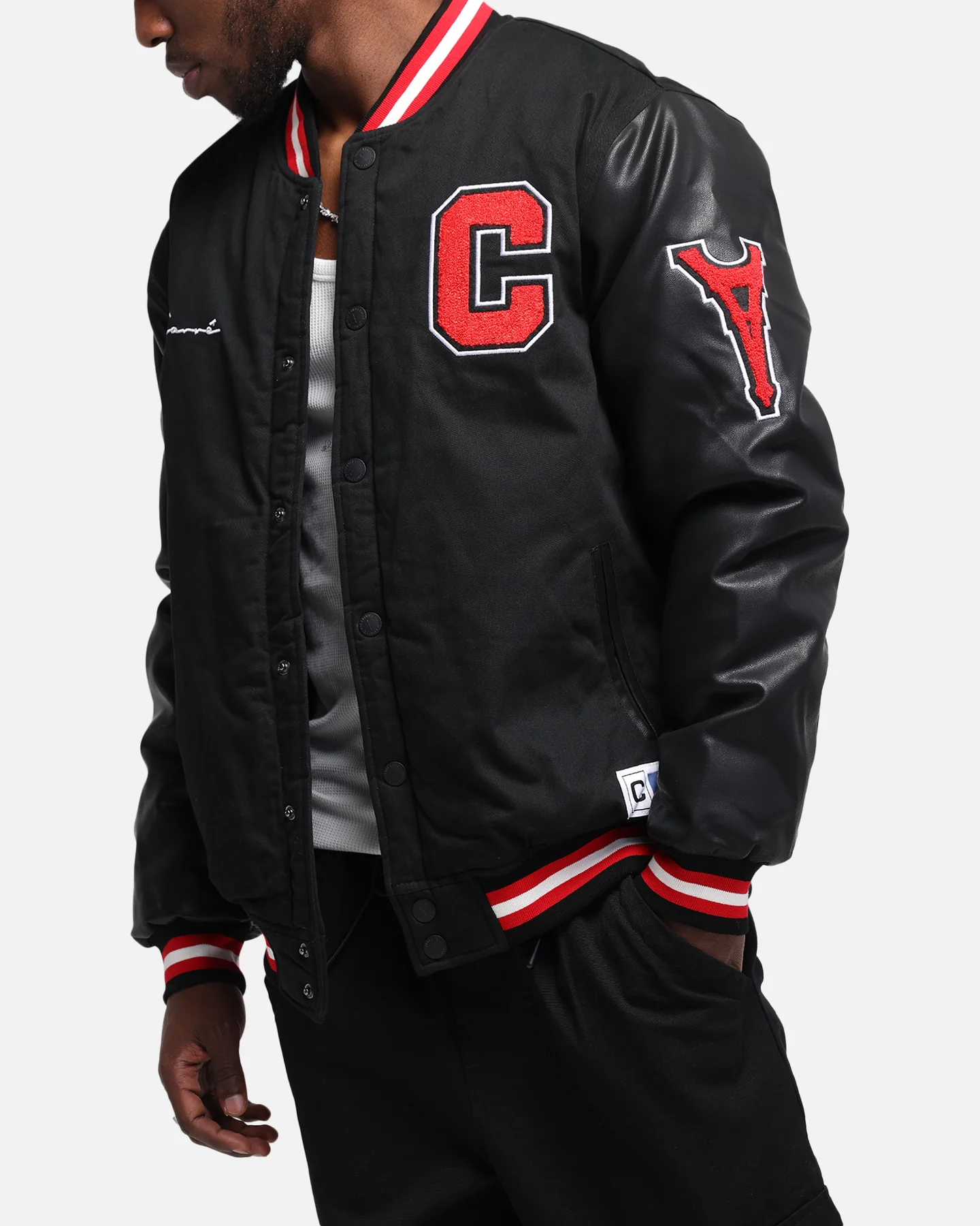 Carre MVP Varsity Jacket Black/Red - Image 6