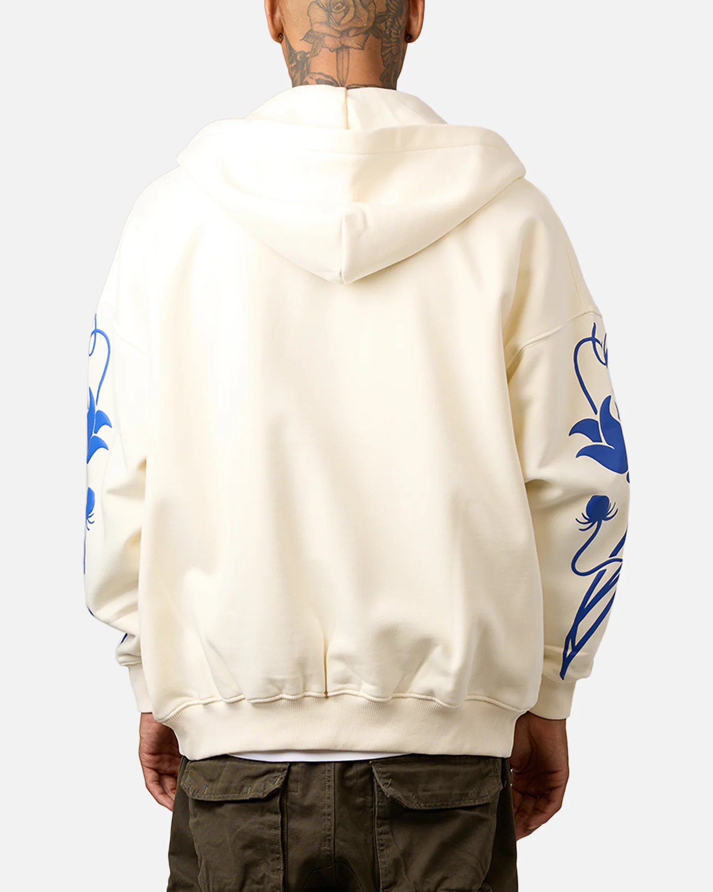 Carre Nouveau Full Zip Hoodie Off White - Image 2