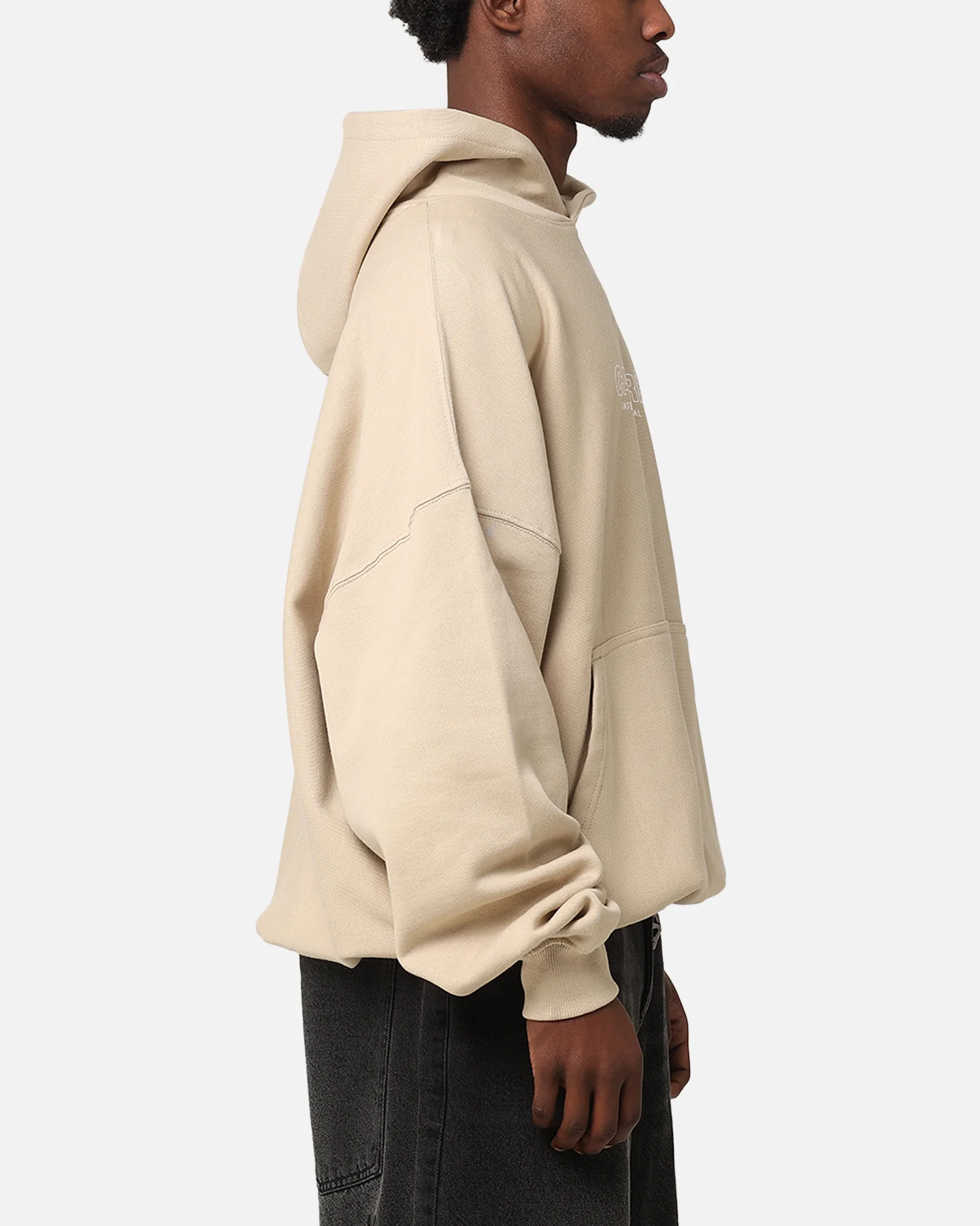 Carre Out Motion Hoodie Stone - Image 5