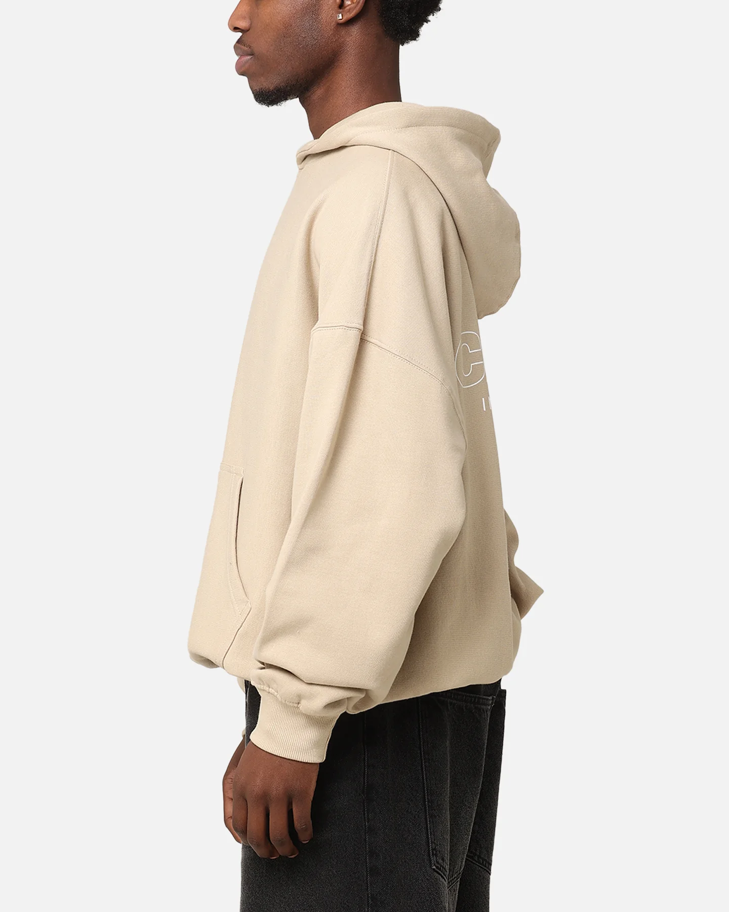 Carre Out Motion Hoodie Stone - Image 6