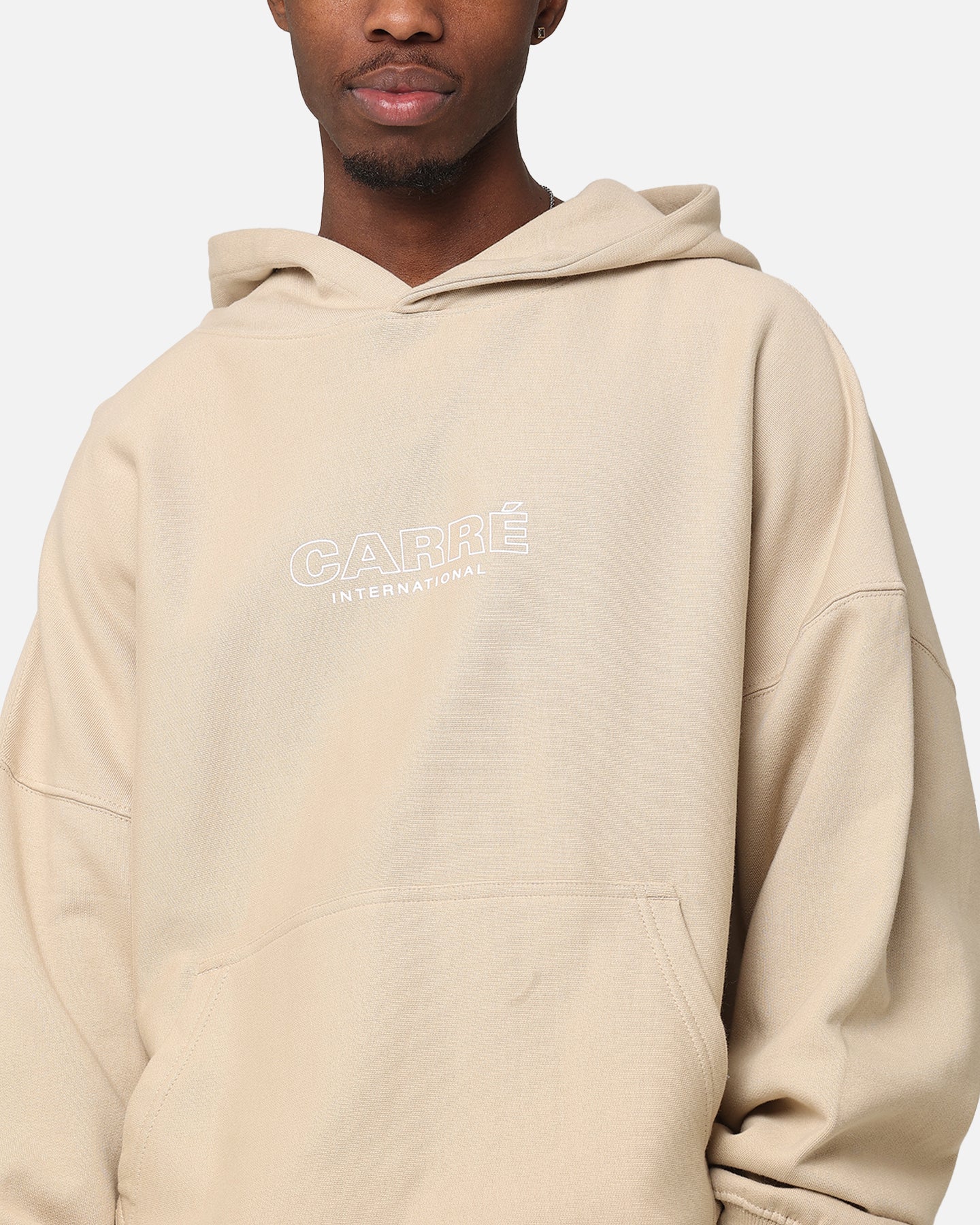 Carre Out Motion Hoodie Stone - Image 7