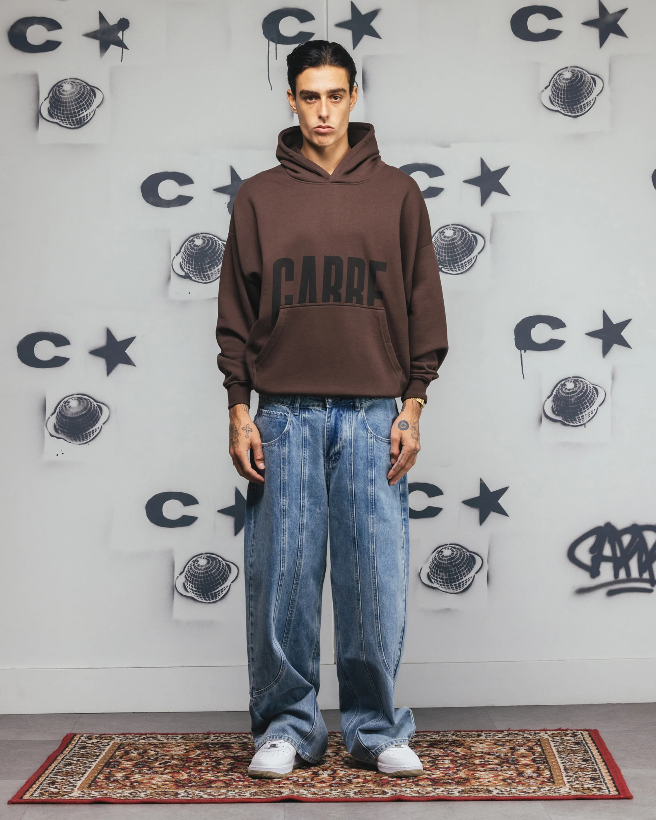 Carre Outlaw Baggy Jeans Light Blue Wash - Image 2